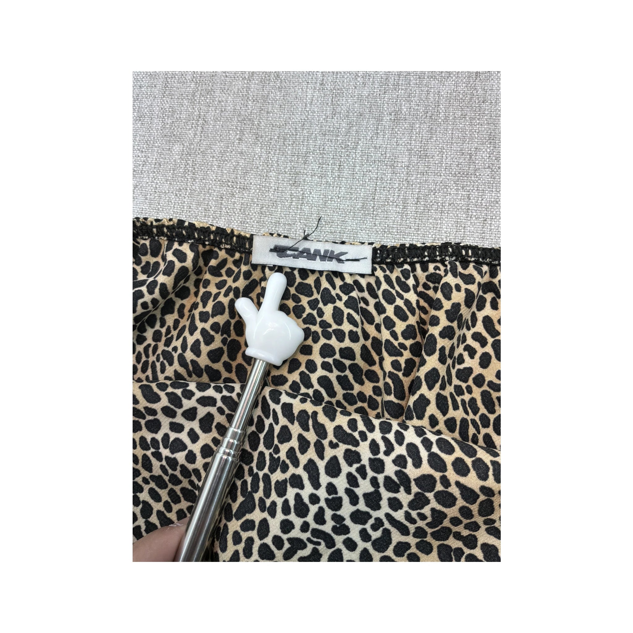 Blusa Halter com estampado de Leopardo