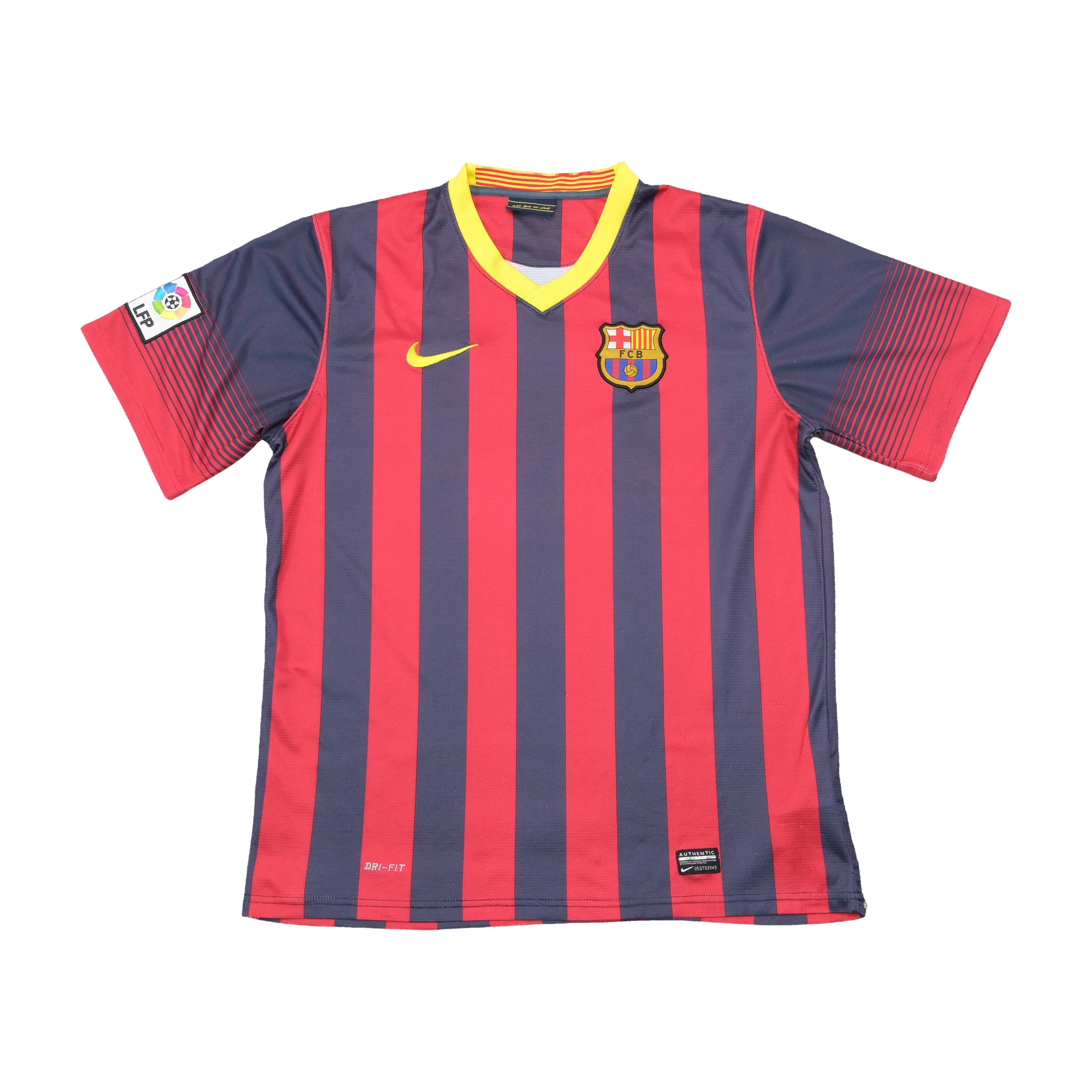 Camisola de Futebol Nike FC Barcelona às riscas Dri-FIT