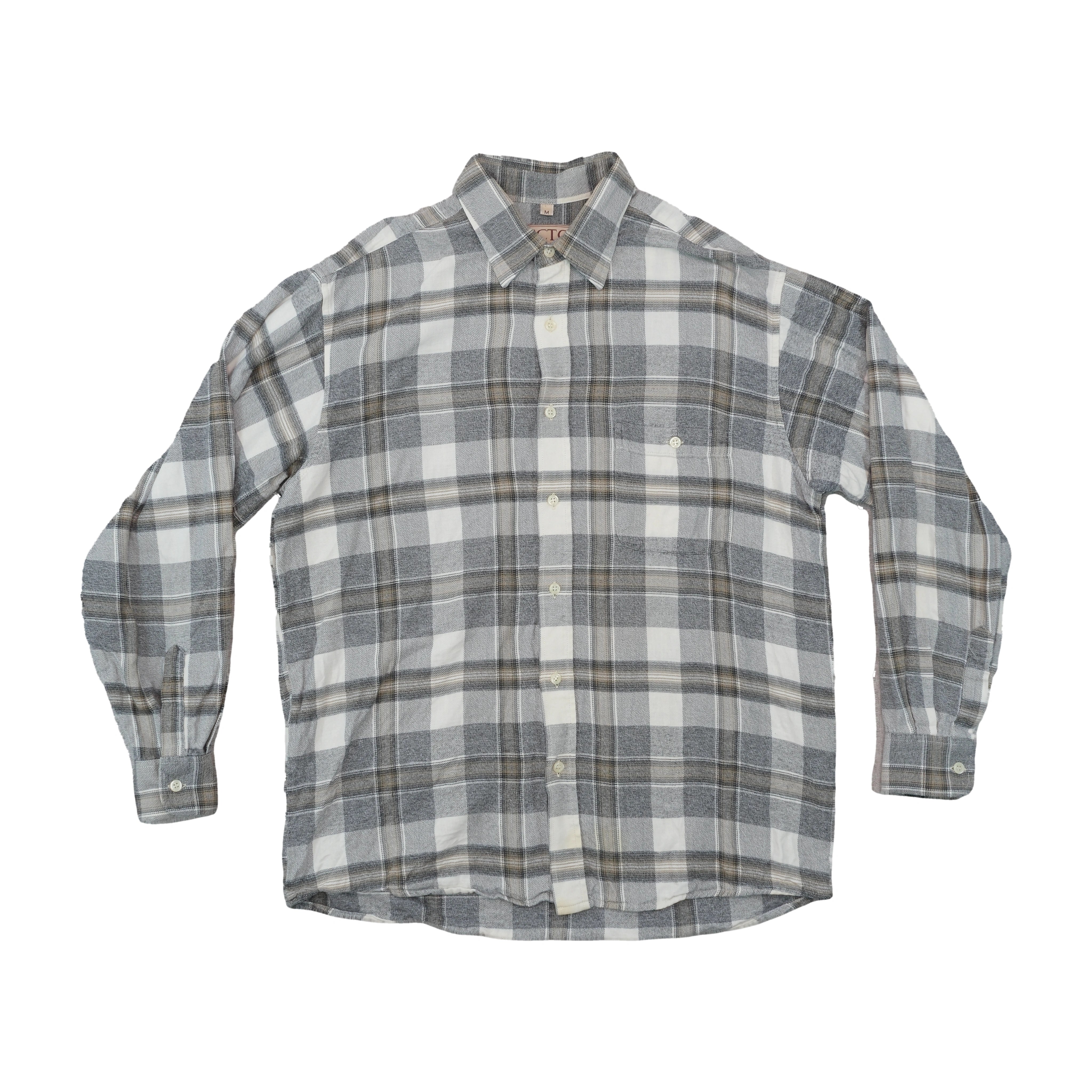 HECTOR Plaid Cotton Button Up Shirt