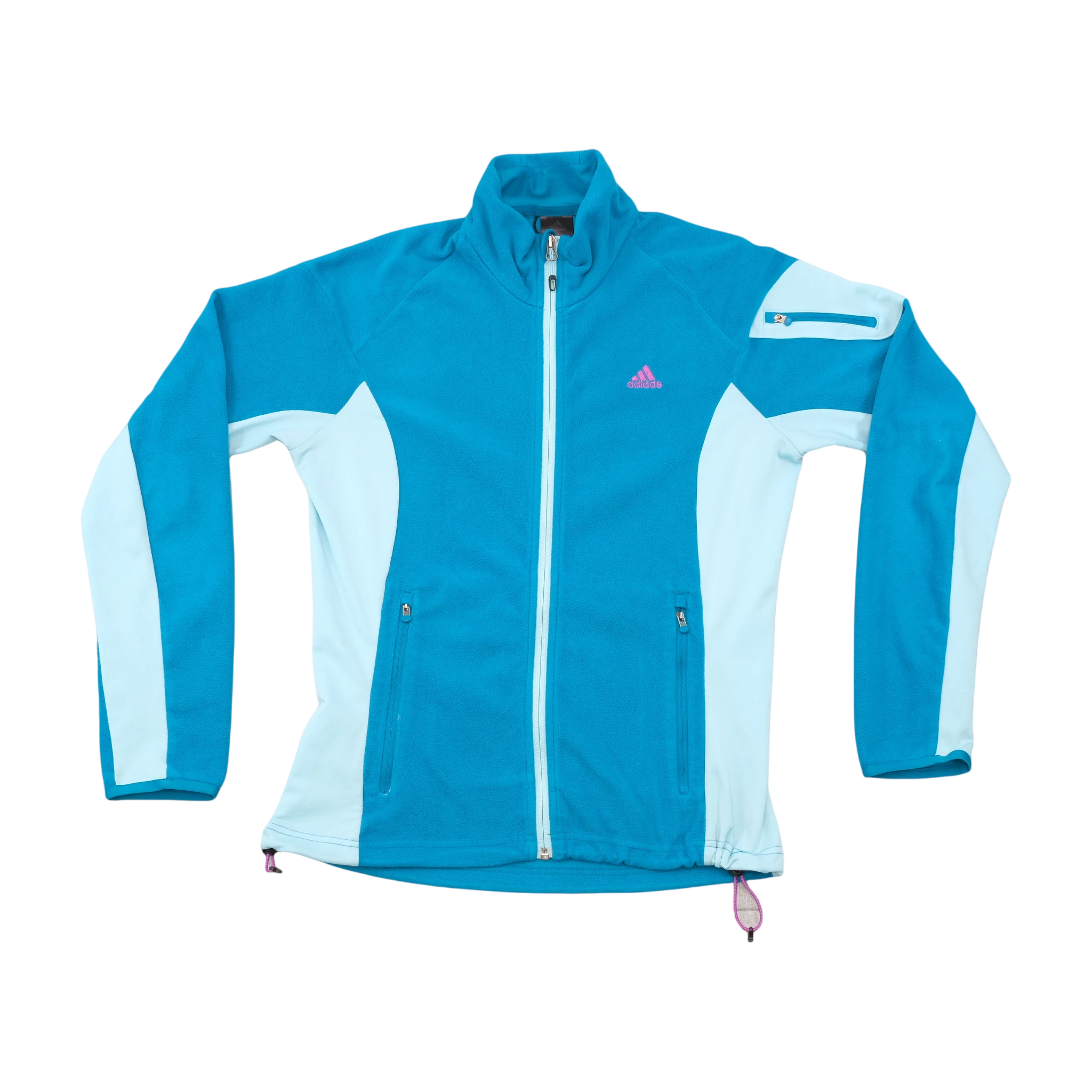 Adidas Colorblock Zip-Up Fleece Jacket