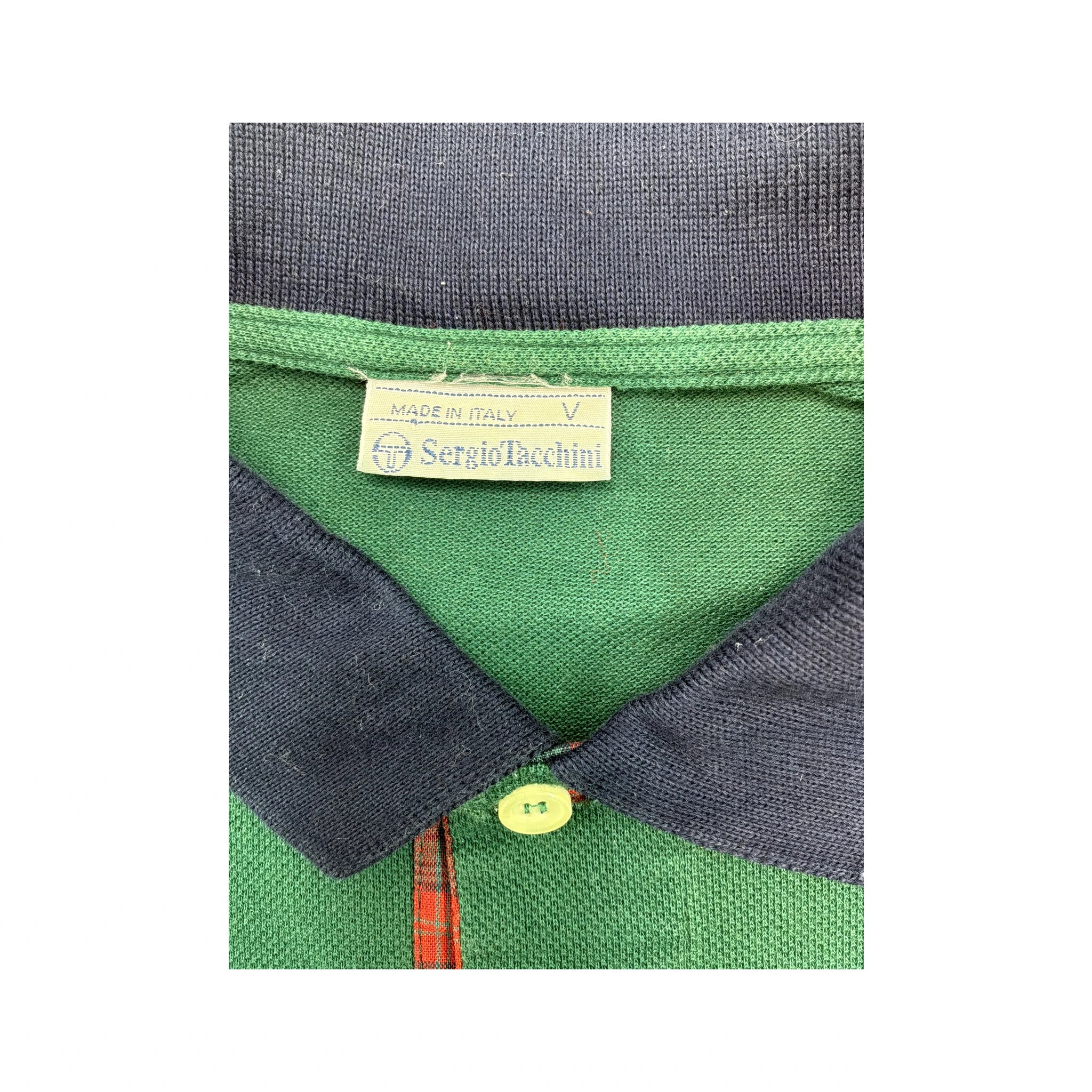 Sergio Tacchini Green Cotton Pique Polo Shirt