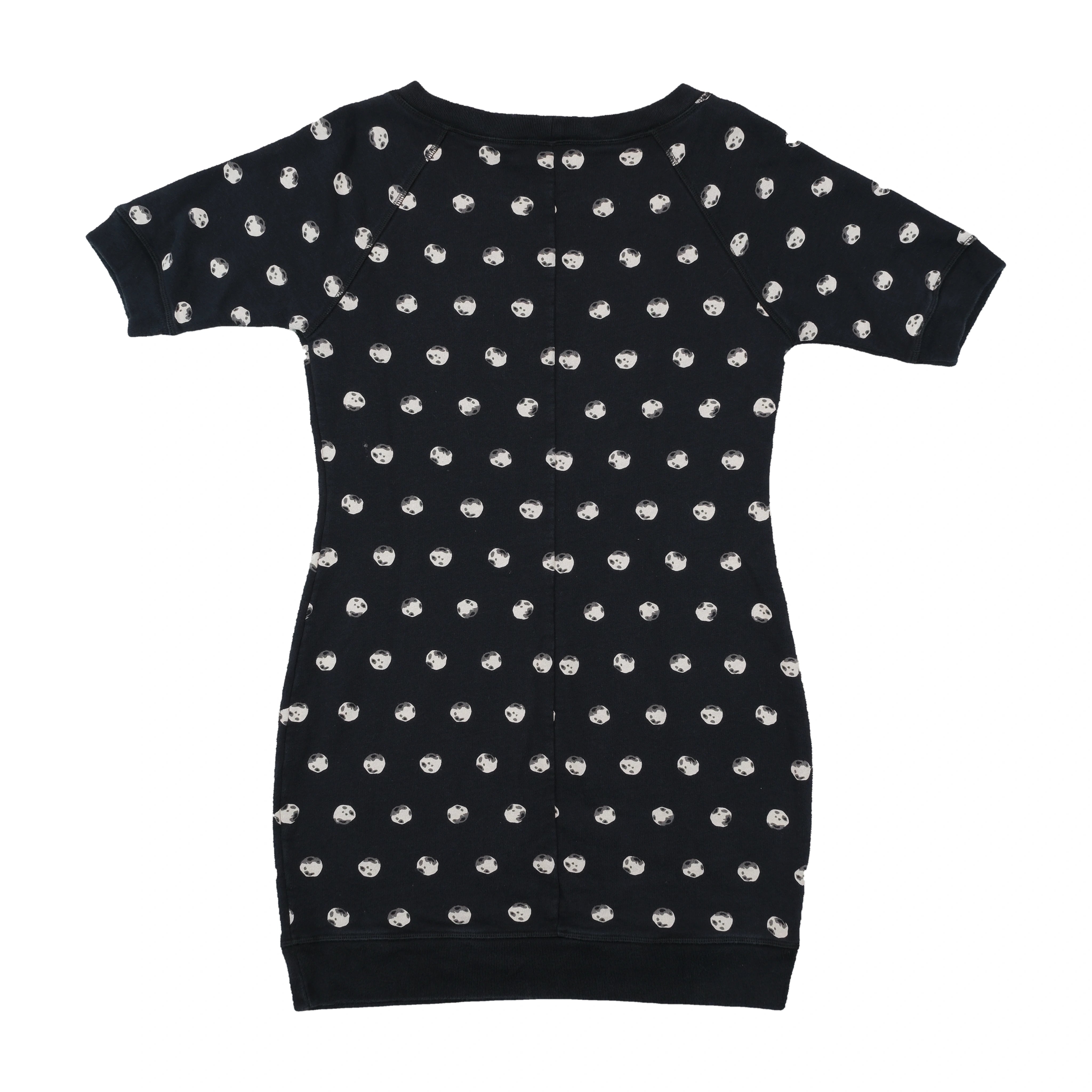 Moschino Cheap and Chic Moon Print Cotton Sweatshirt Dress