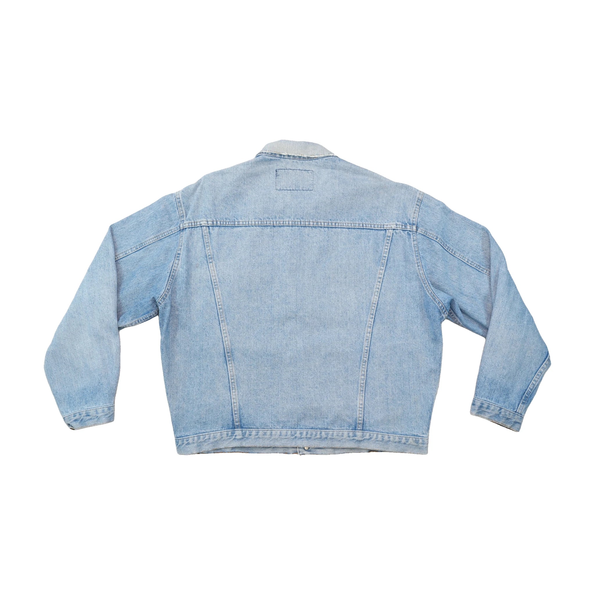 Outsider Italia Vintage Light Wash Cotton Denim Trucker Jacket