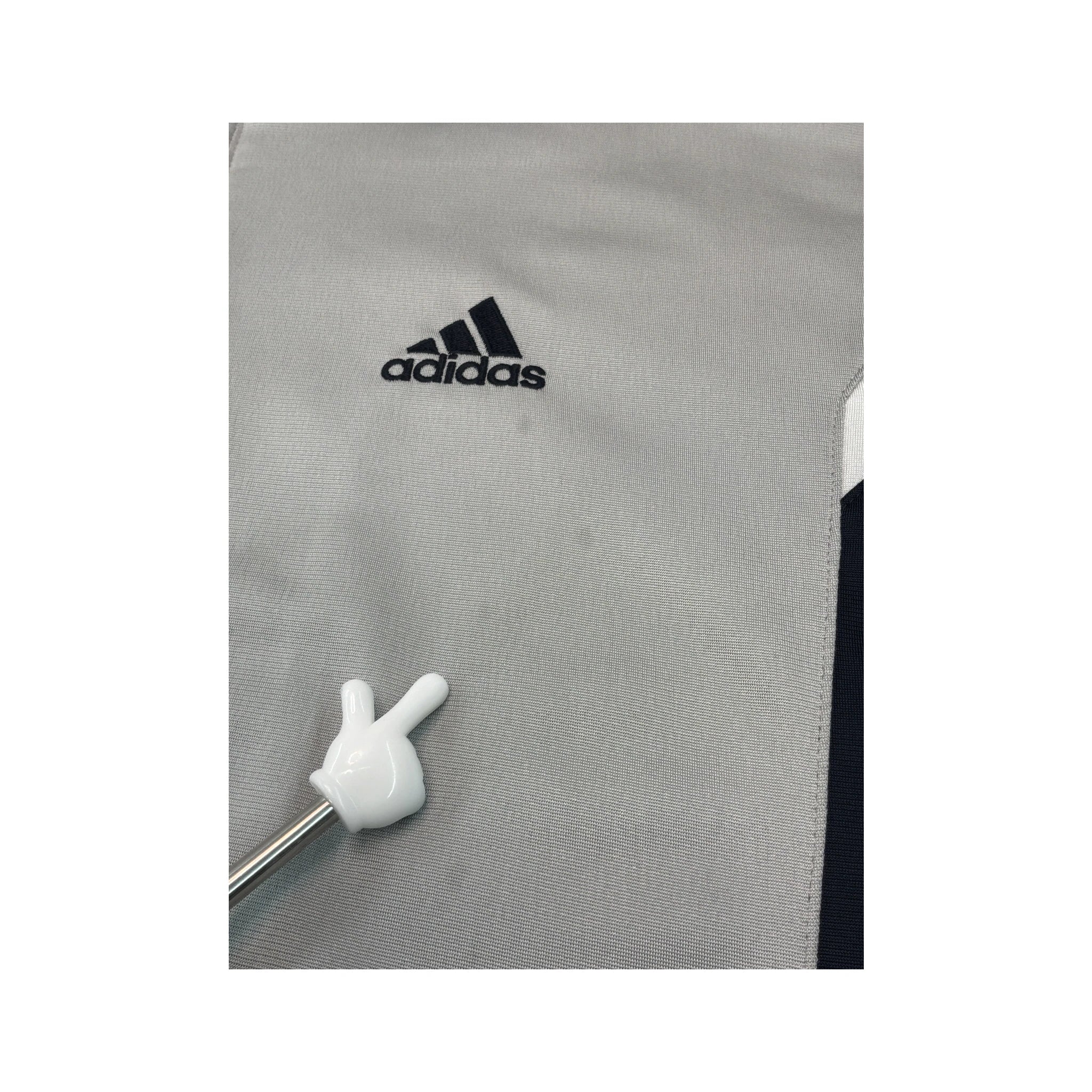 adidas Gray Navy Full Zip Track Jacket