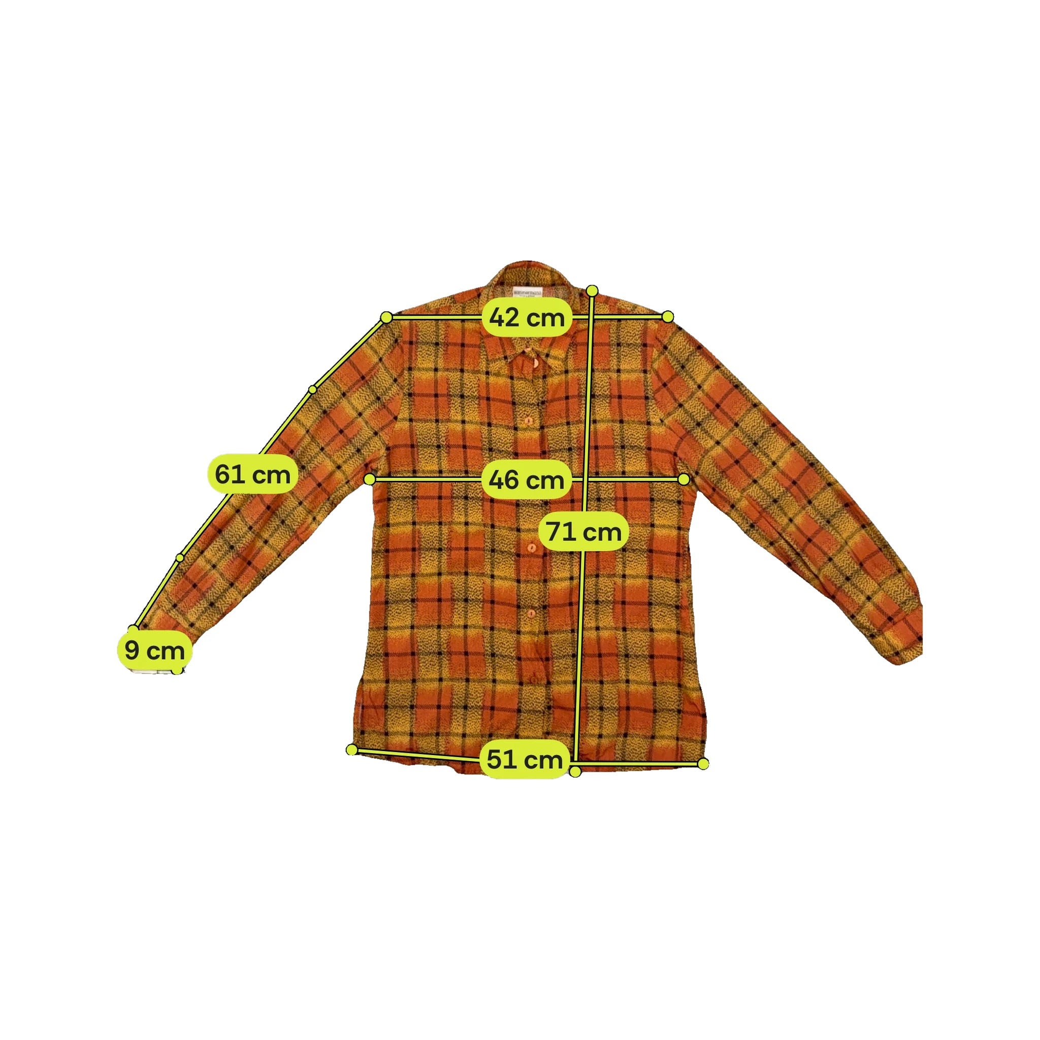 Sommermann Orange & Yellow Plaid Button-Up Shirt