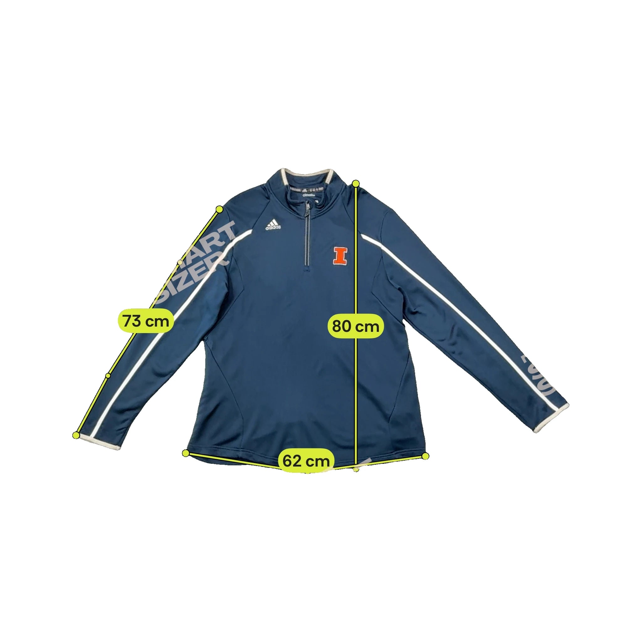 Adidas Climalite Quarter-Zip Polyester Fleece Pullover