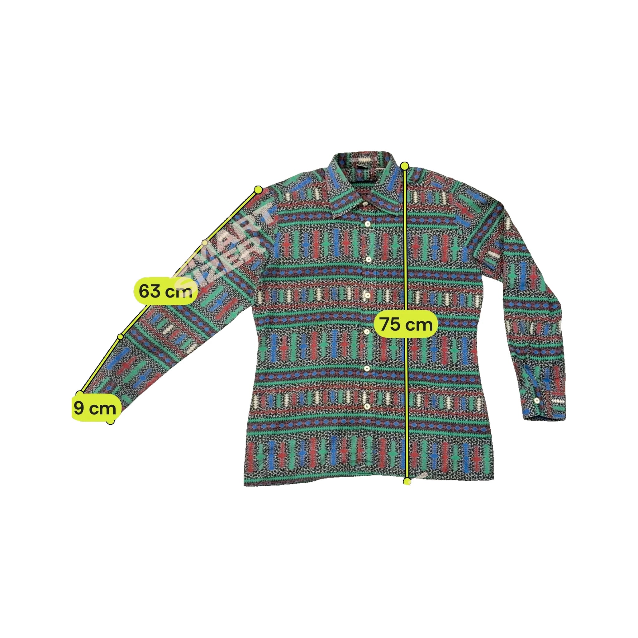 Collection Cikciler Southwestern Geometric Print Button-Up Shirt