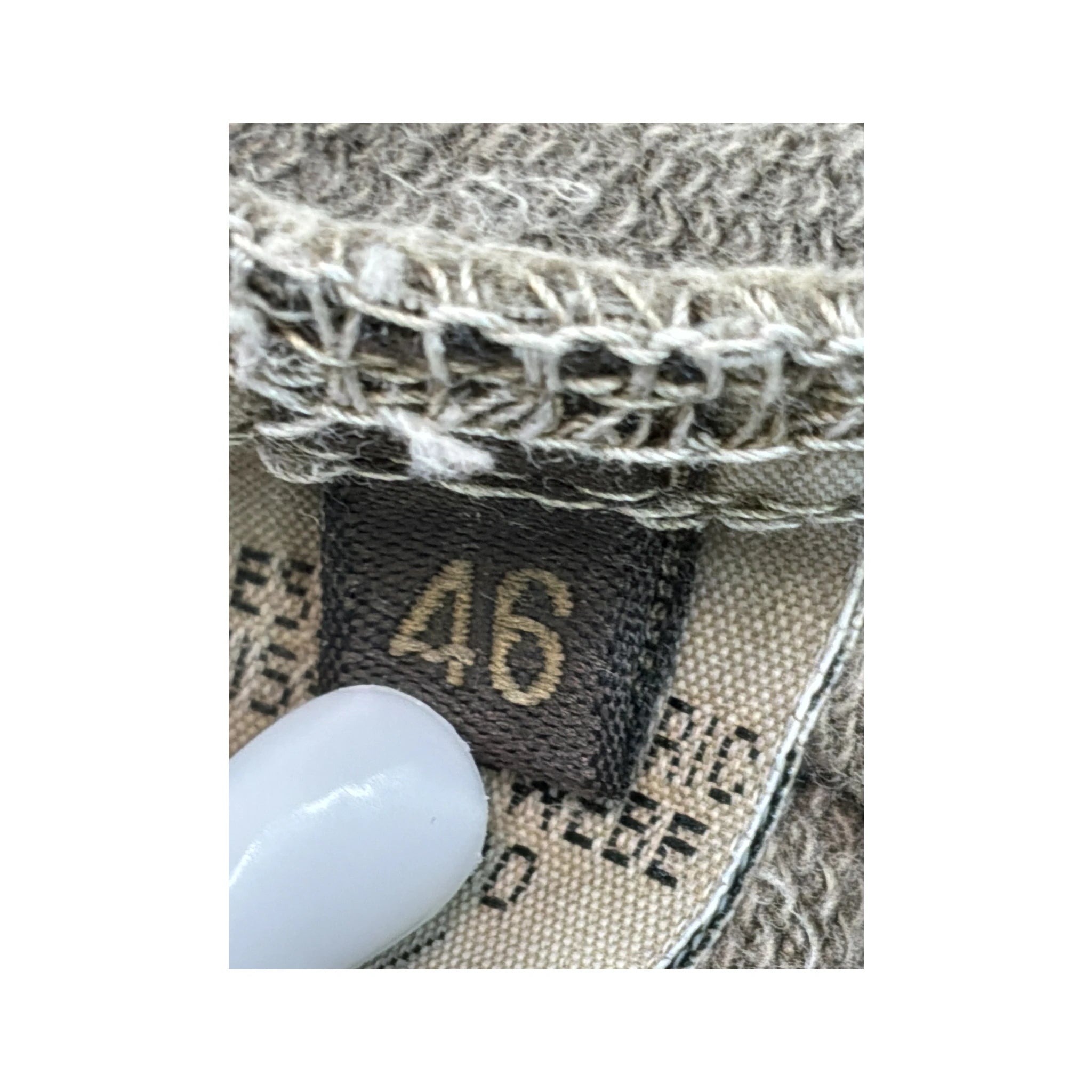 Calças vintage Blue Cult de perna larga em Mistura de Linho com Patchwork
