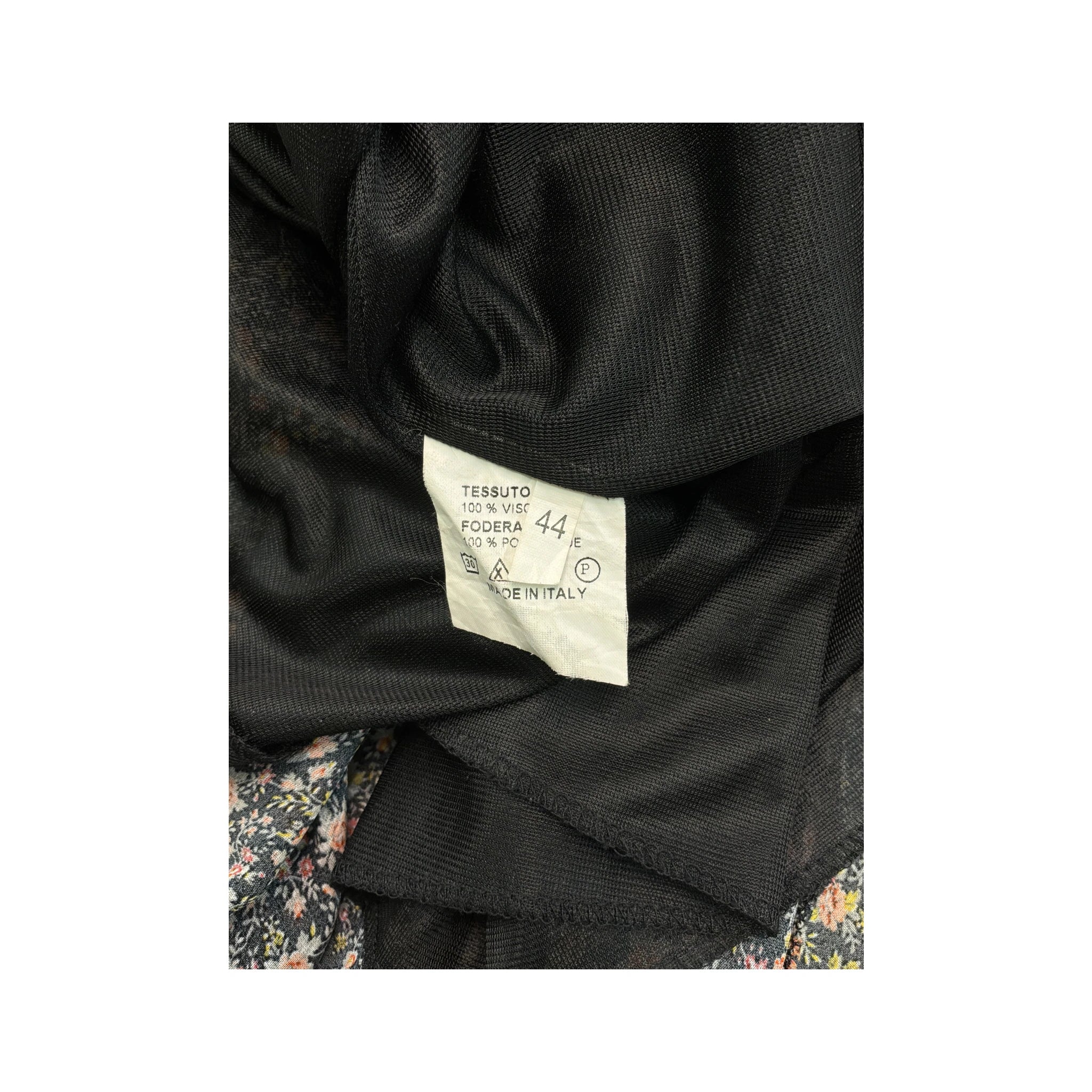 Vintage Floral Sheer Trim Slip Dress