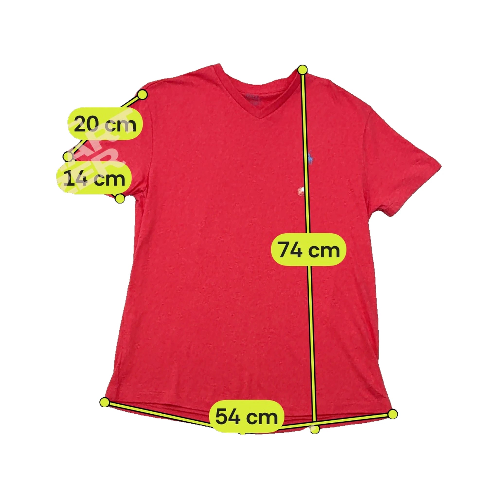 Polo Ralph Lauren Classic Fit Pink V-Neck Cotton T-Shirt