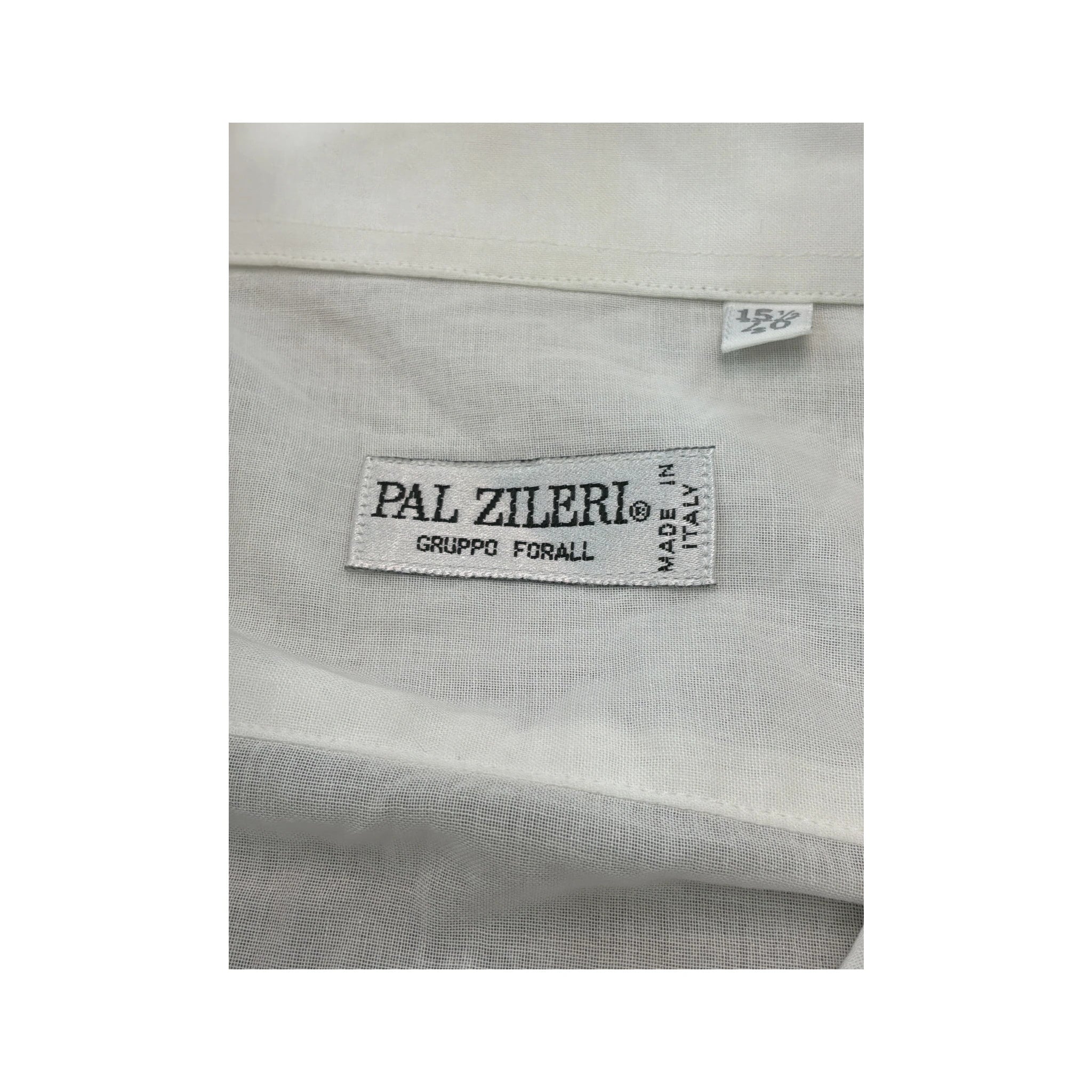 Camisa de Vestir Pal Zileri Transparente com Peito Plissado