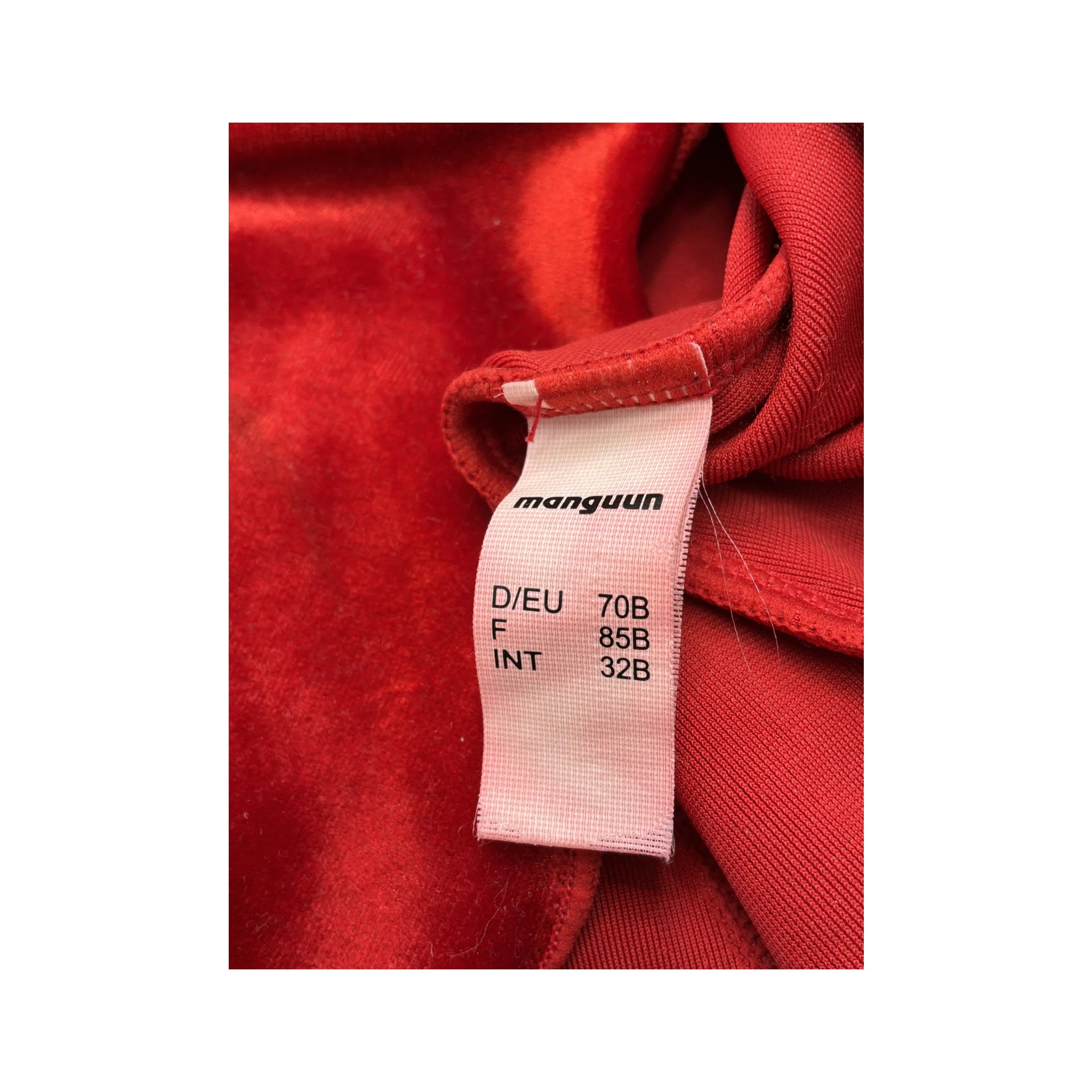 manguun Red Velvet Bustier Tank Top