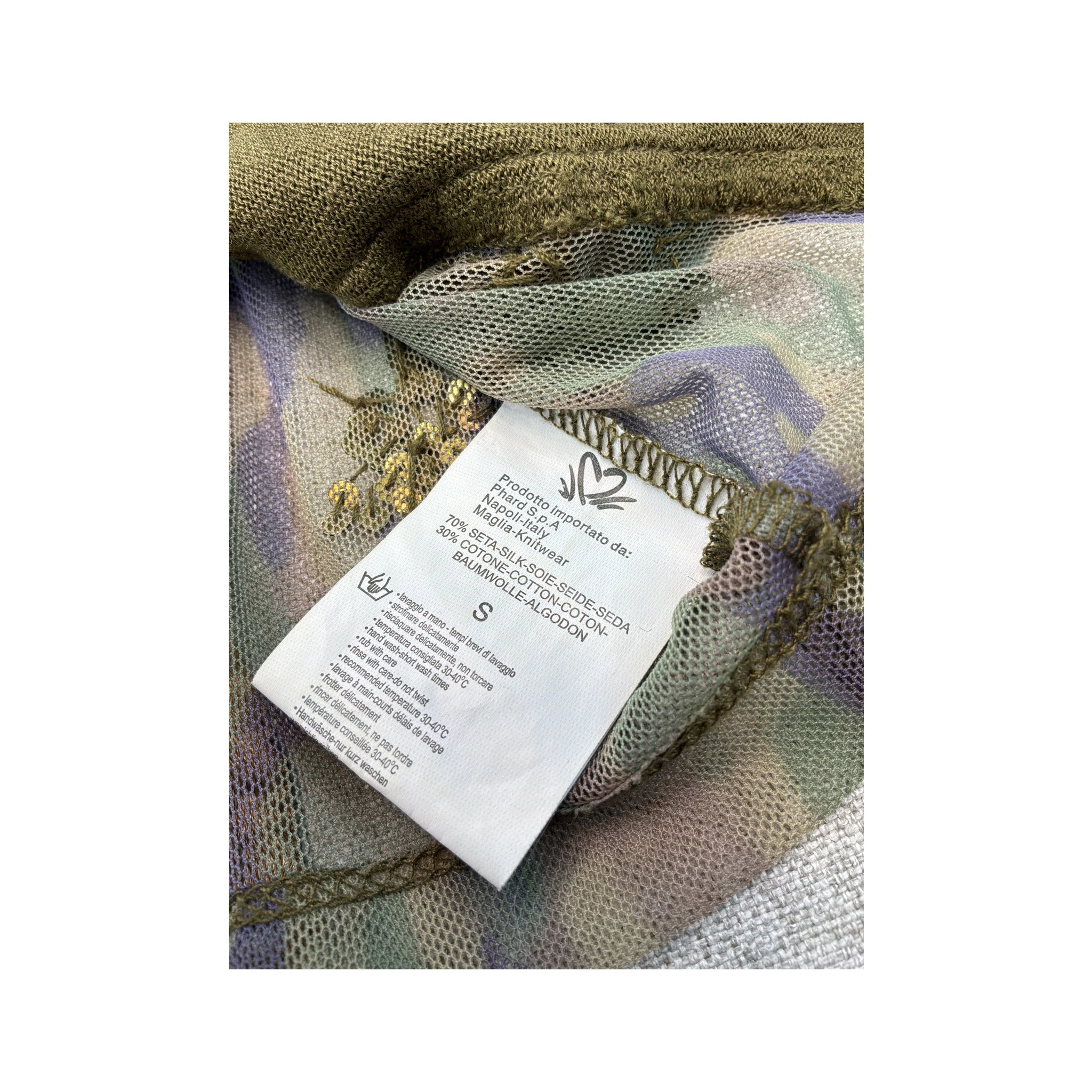 Phard Sequin Lace Camo Mesh Tank Top