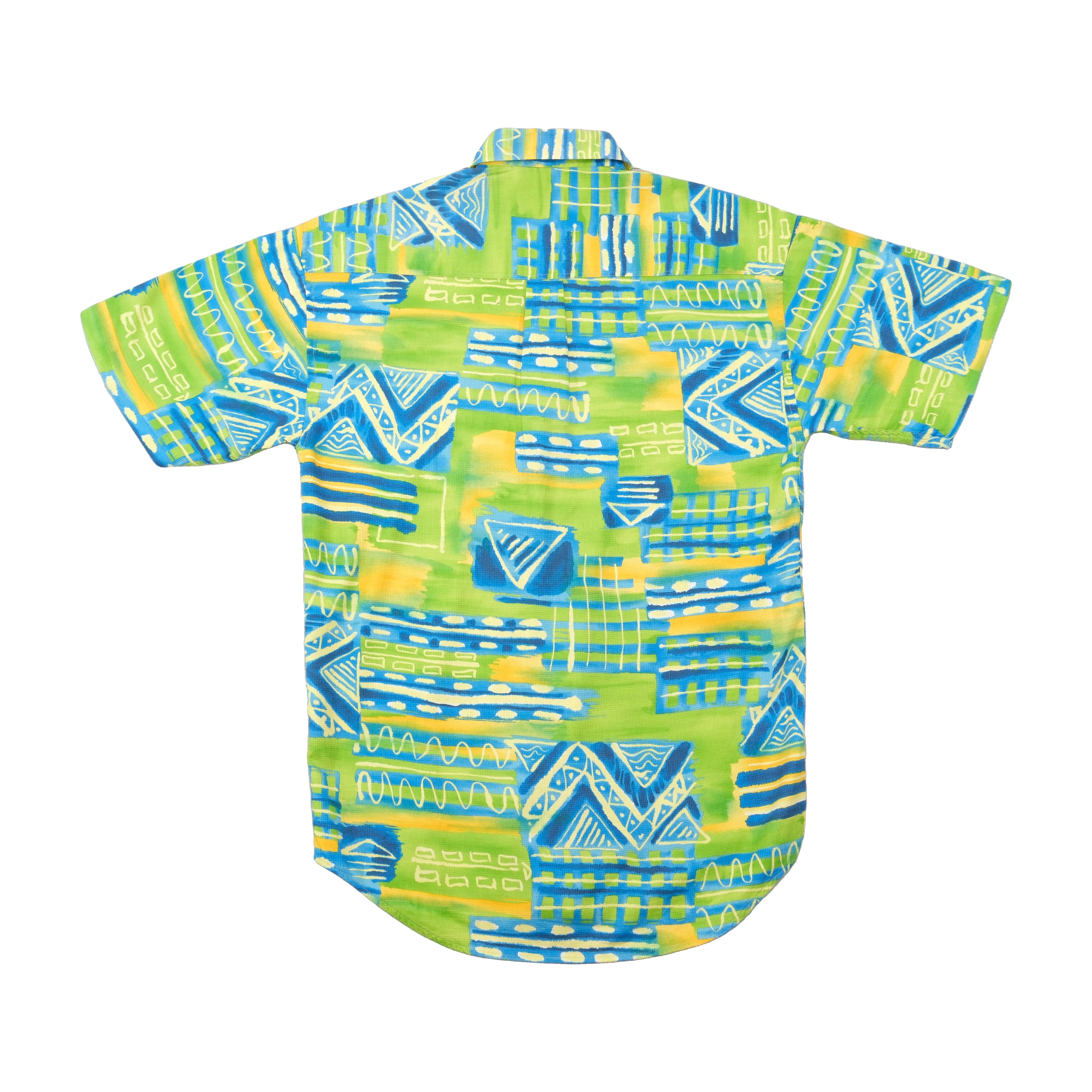Camisa Angelo Litrico vintage em algodão com estampado abstrato