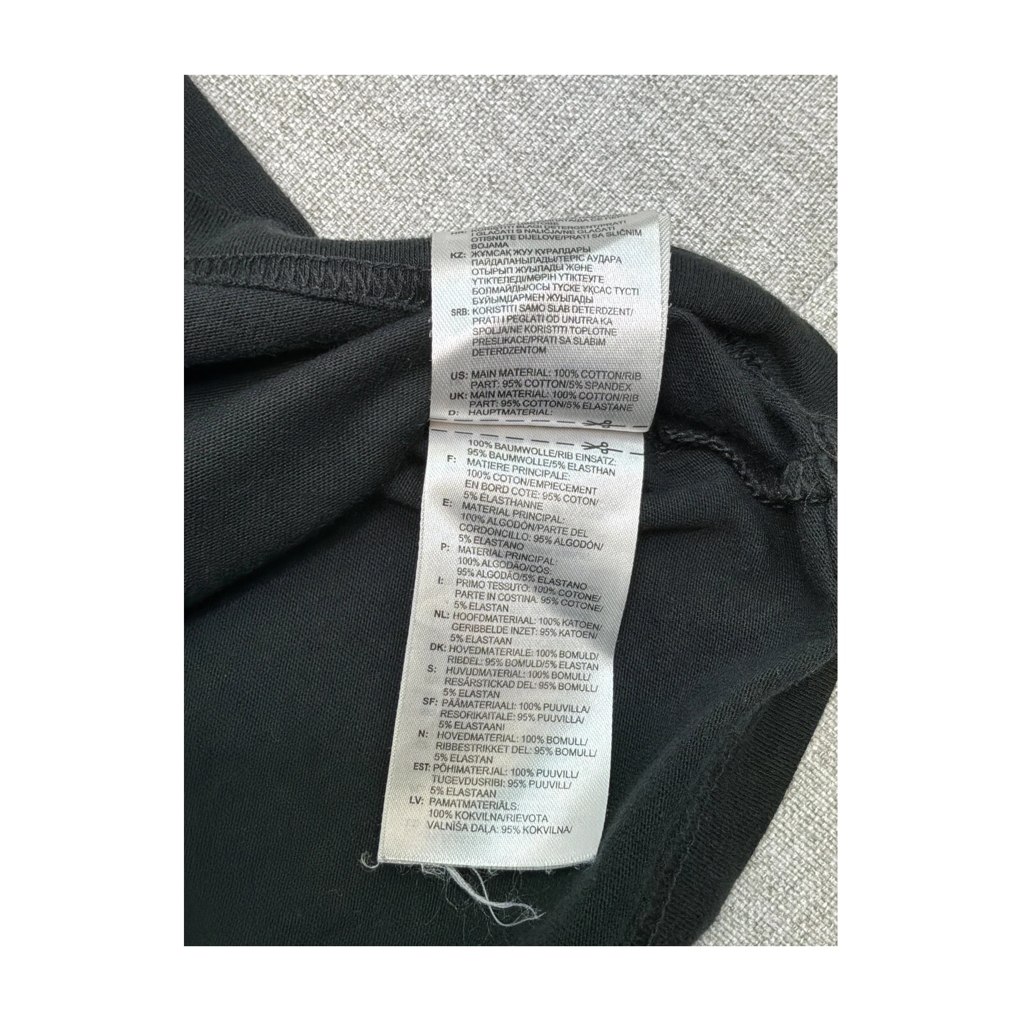 Adidas Black Logo Graphic Crewneck T-Shirt