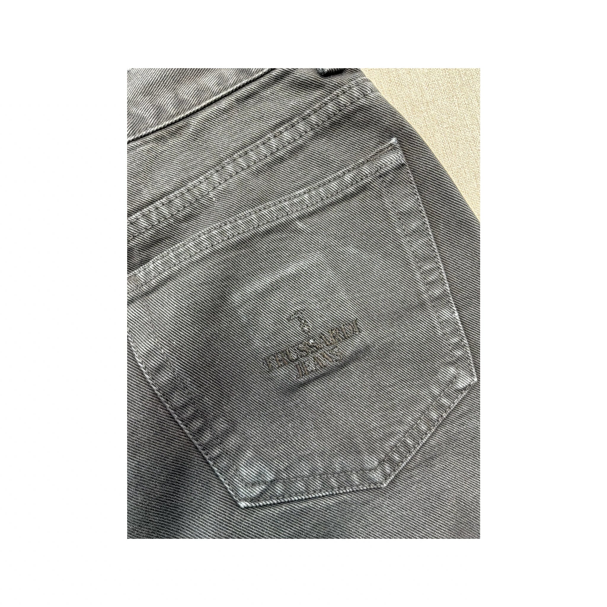 Calças de ganga Trussardi Jeans em algodão preto de Corte Afunilado