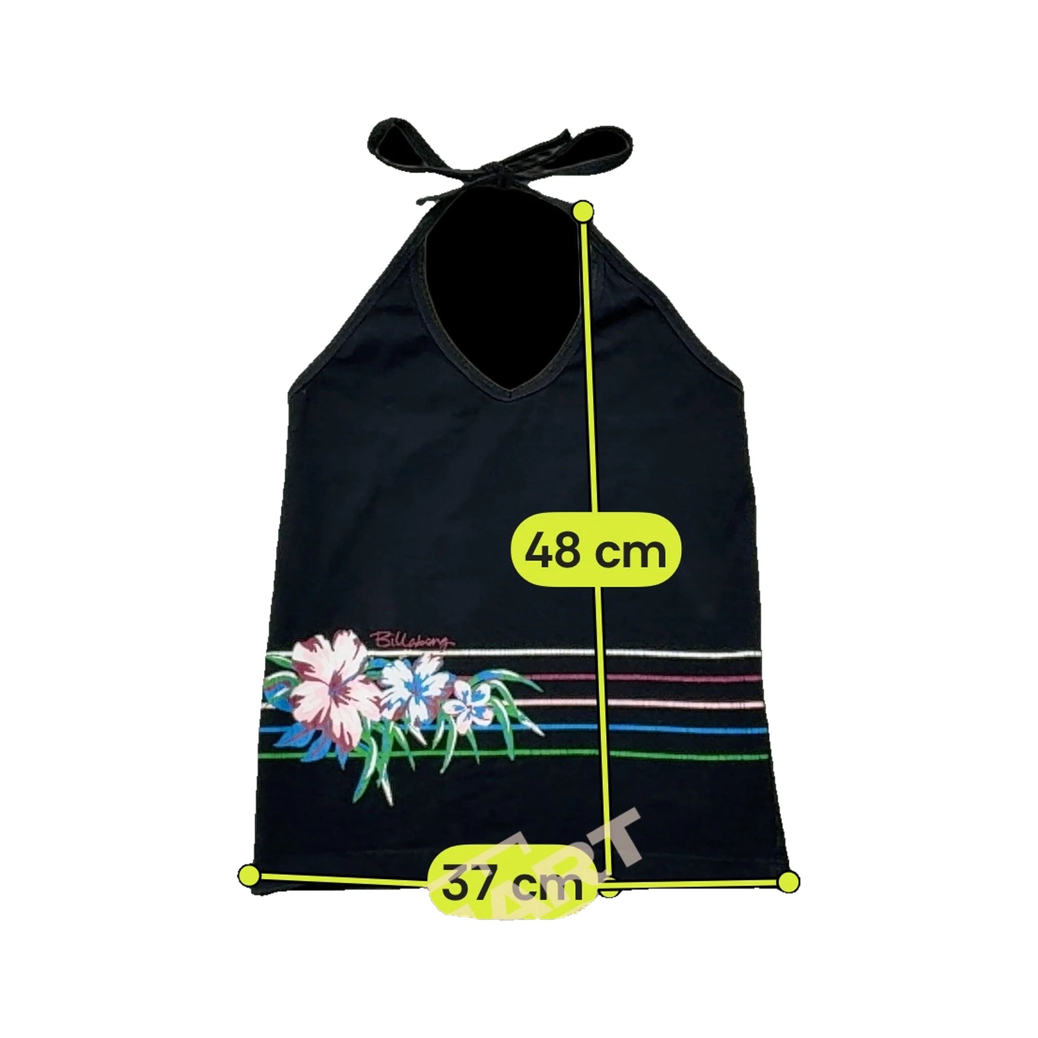 Billabong Tropical Floral Halter Blouse (Repriced)