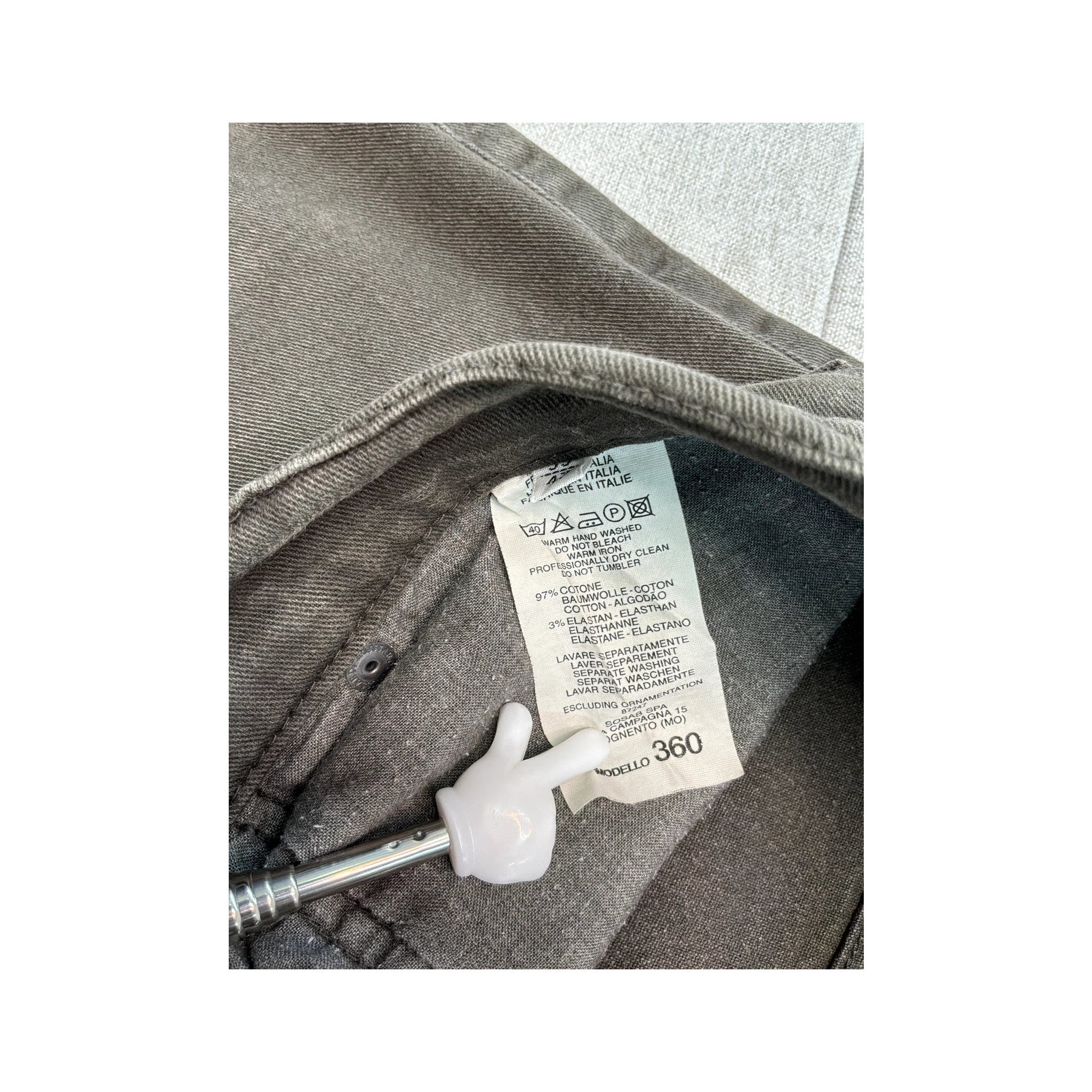 Trussardi Jeans Gray Straight Leg Jeans
