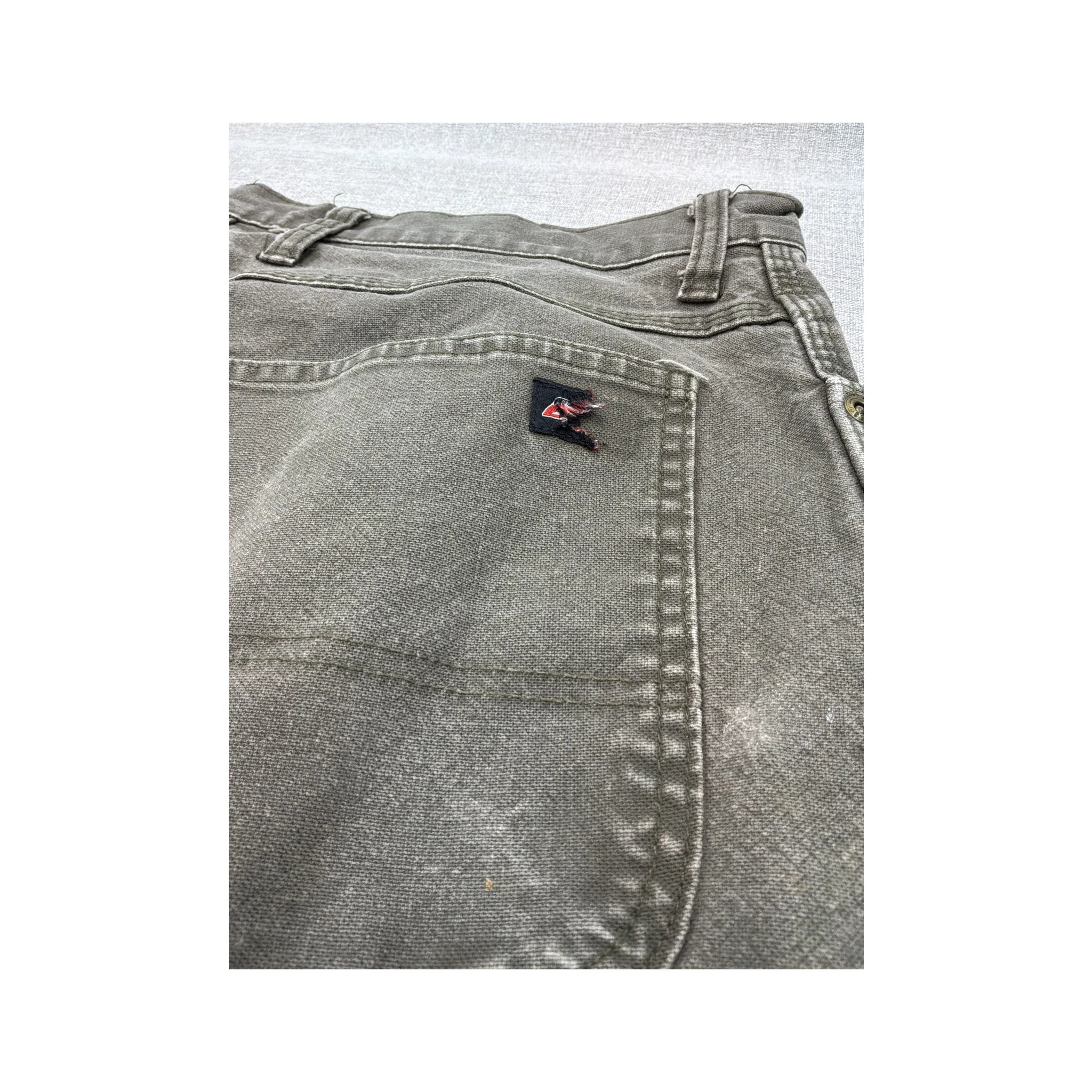 Dickies Vintage Gray Distressed Carpenter Cotton Work Pants