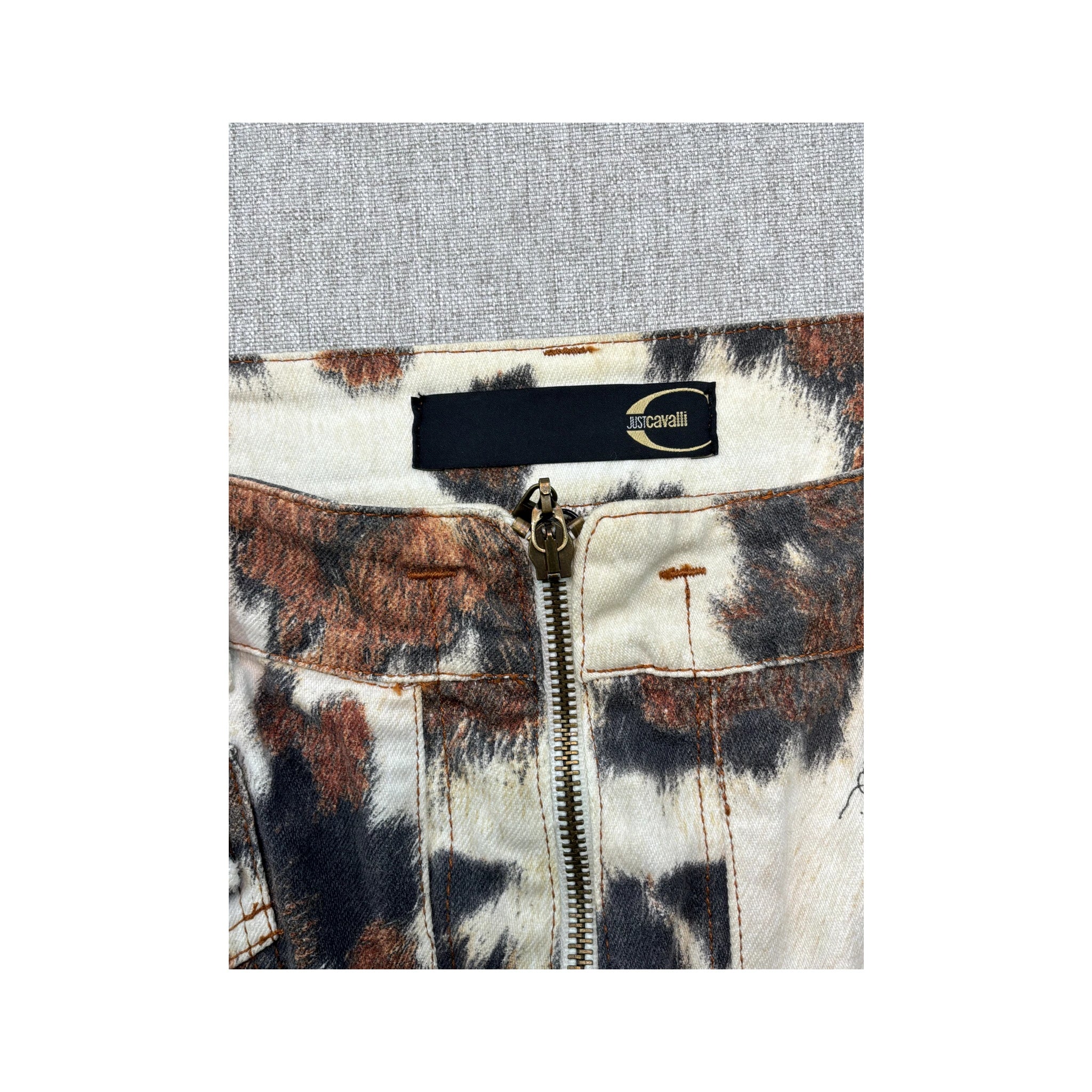 Saia Lápis Just Cavalli com estampado de Vaca