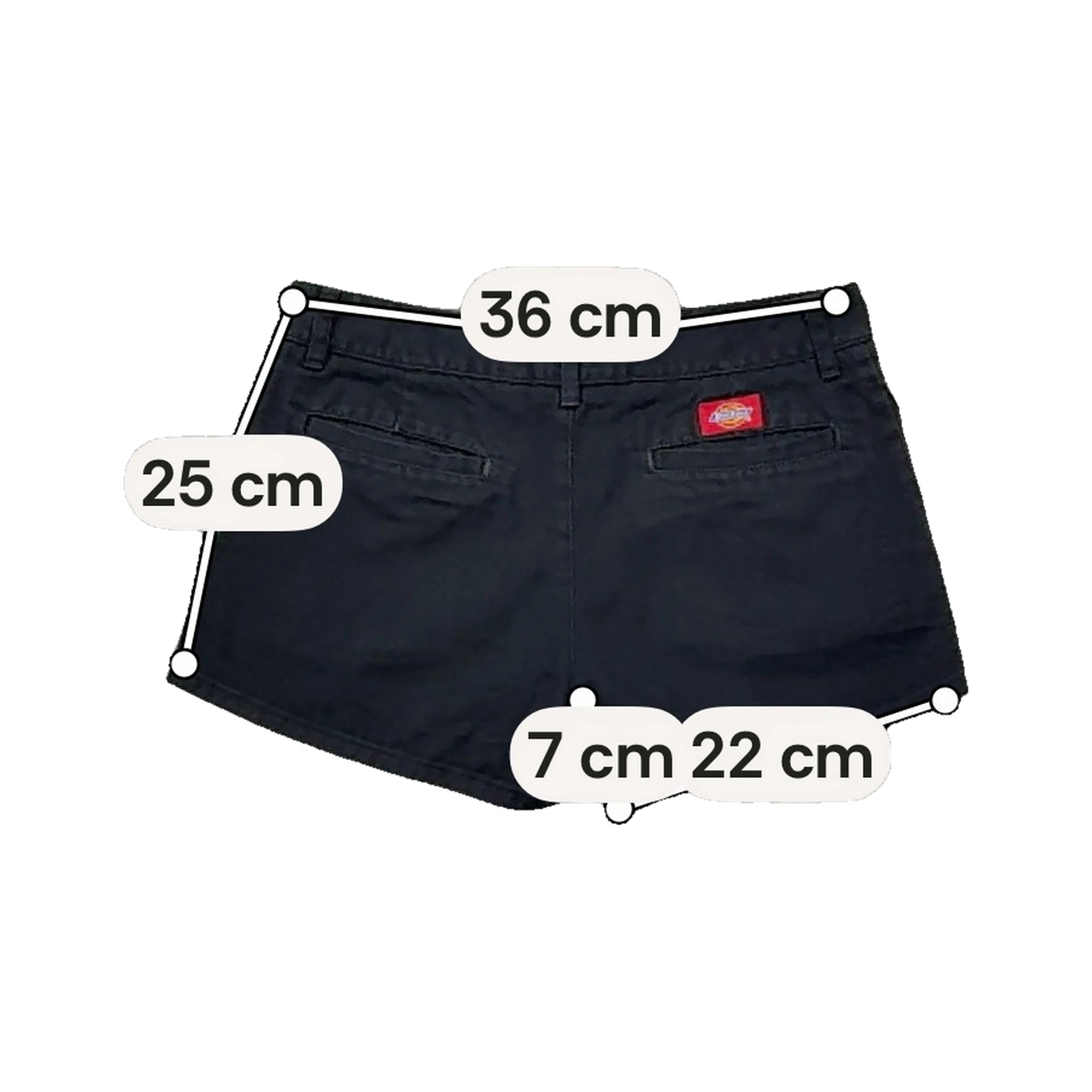 Dickies Black Workwear Mini Shorts