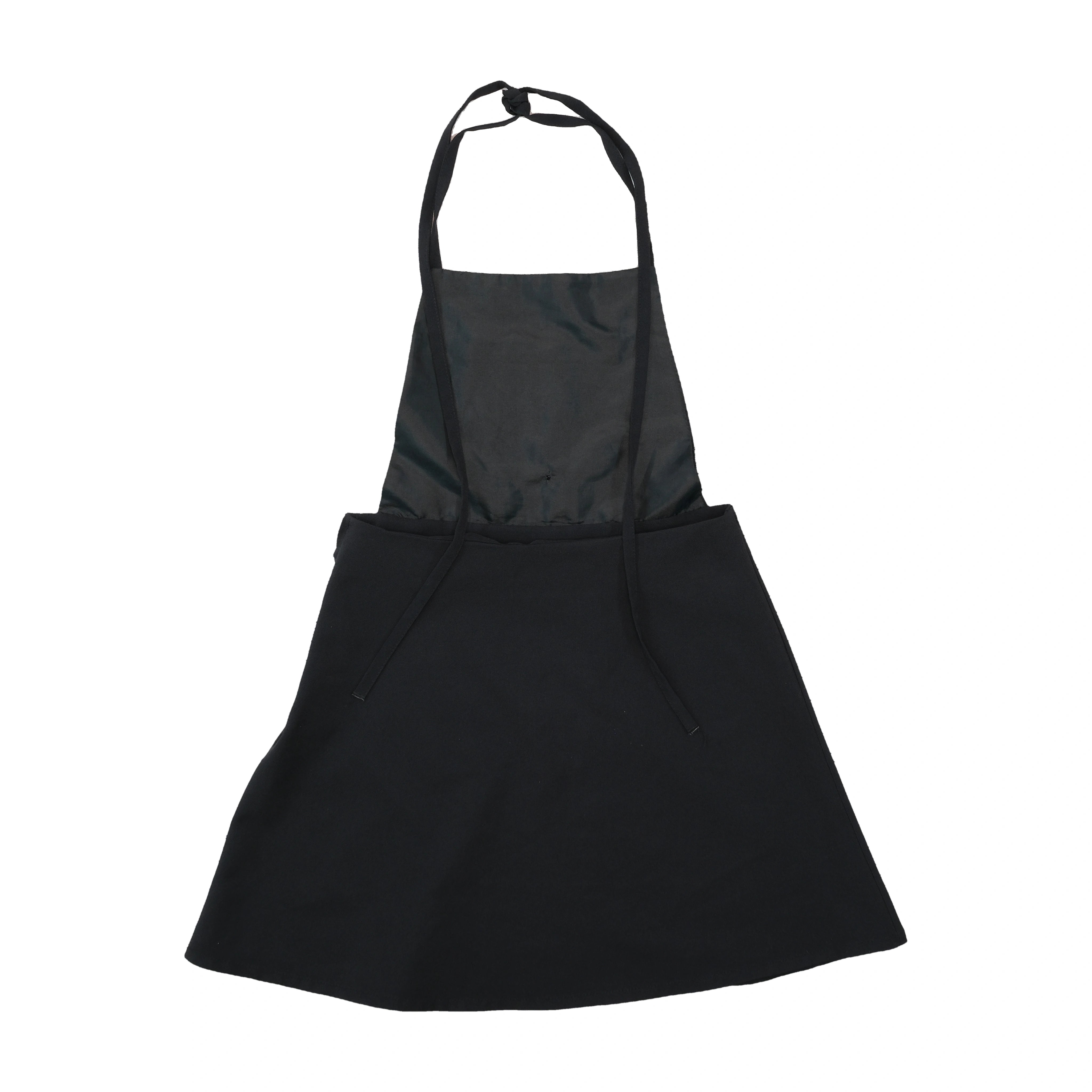 Jennyfer Black Tie-Back Pinafore Dress with Pocket