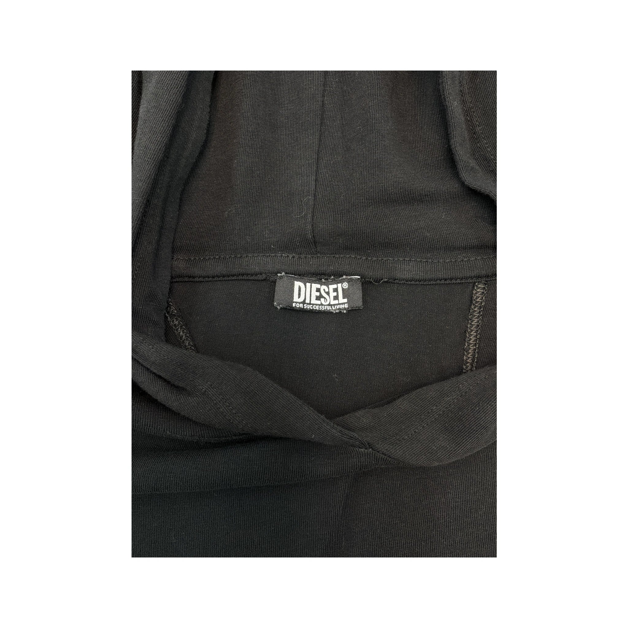 Diesel Cropped Logo Hoodie