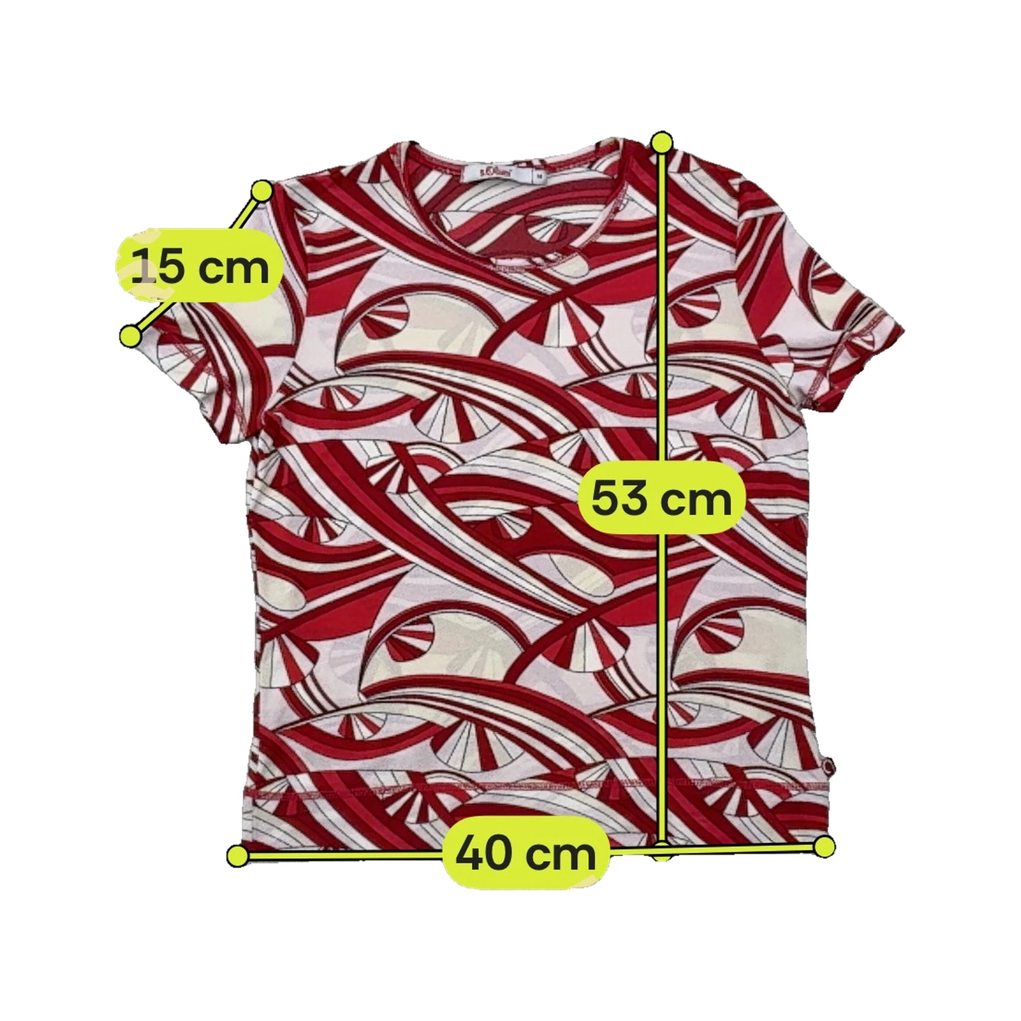 s.Oliver Abstract Swirl Print T-shirt (Repriced)