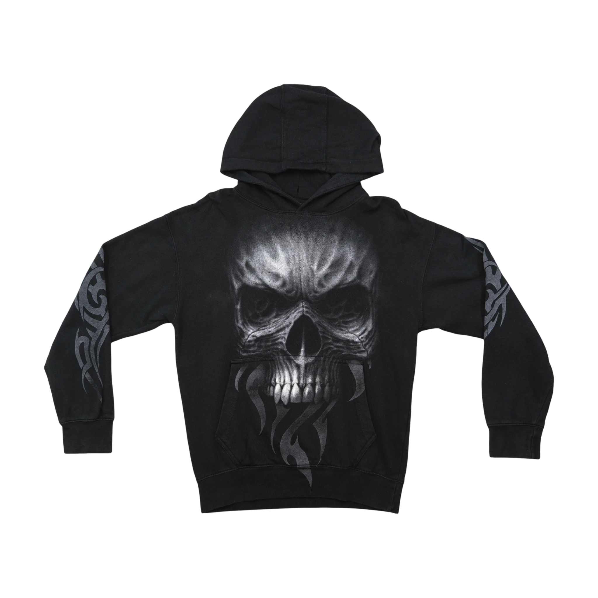 Sweatshirt com capuz Polar Spiral Direct em algodão com estampado de Caveira