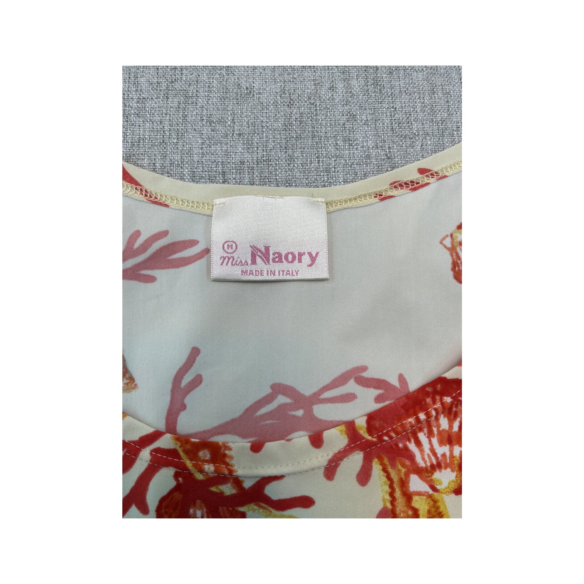 Miss Naory Coral Reef Print Scoop Neck T-shirt (Repriced)