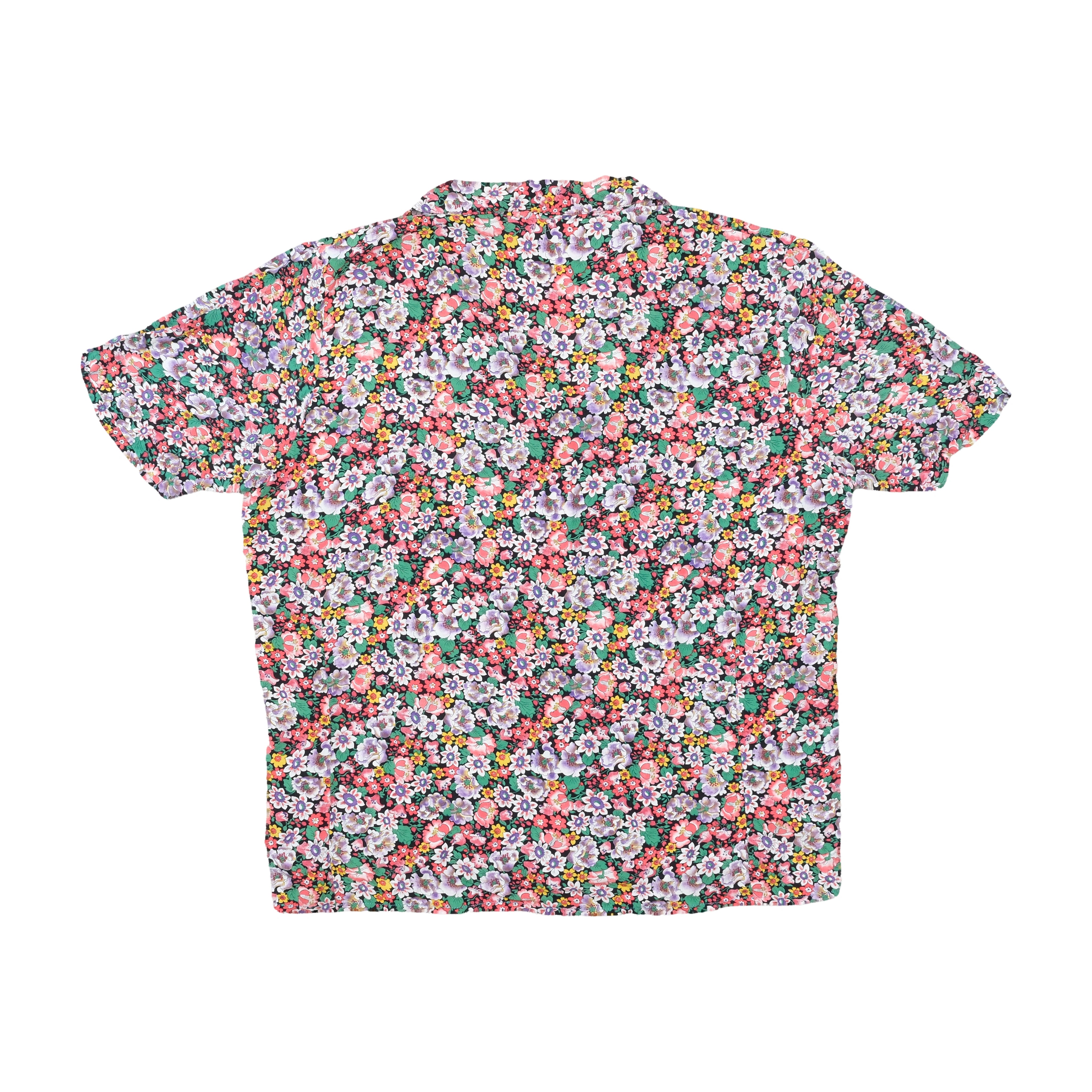 Vintage Floral Button-Up Shirt