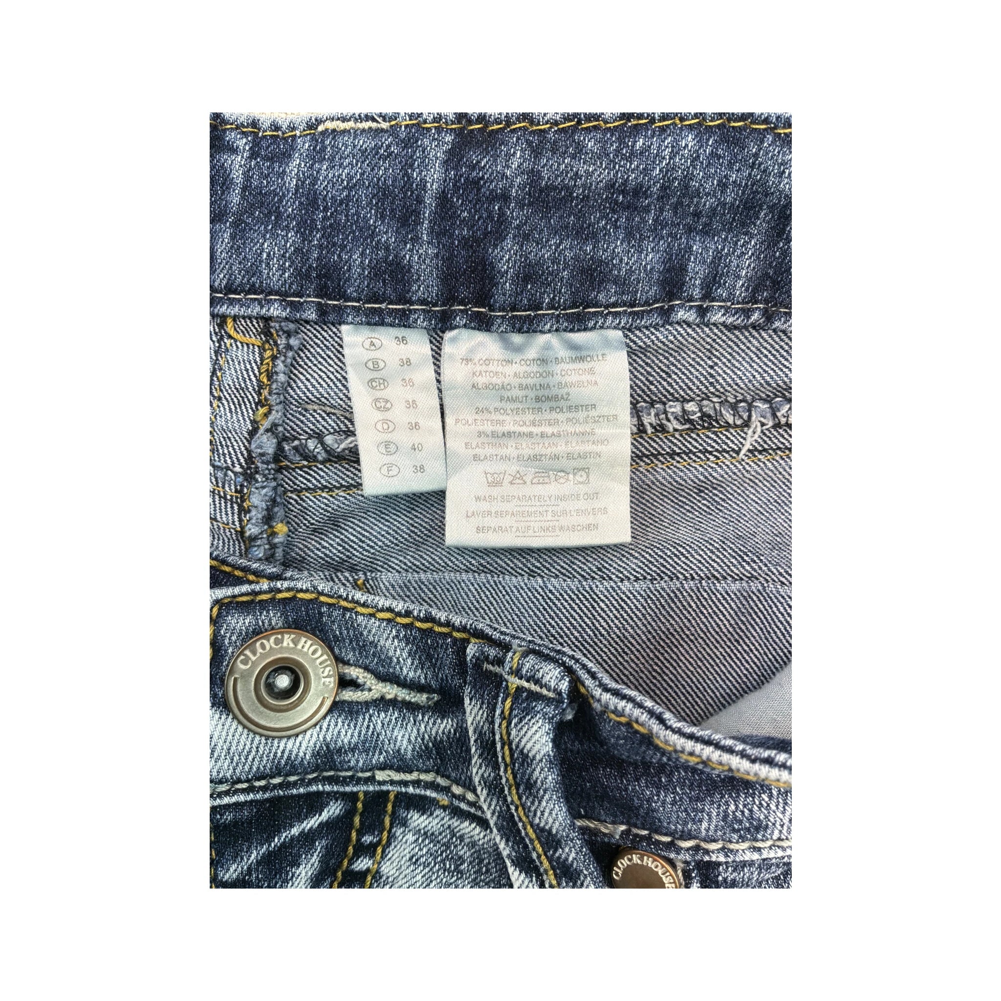 Clockhouse Light Wash Flared Jeans
