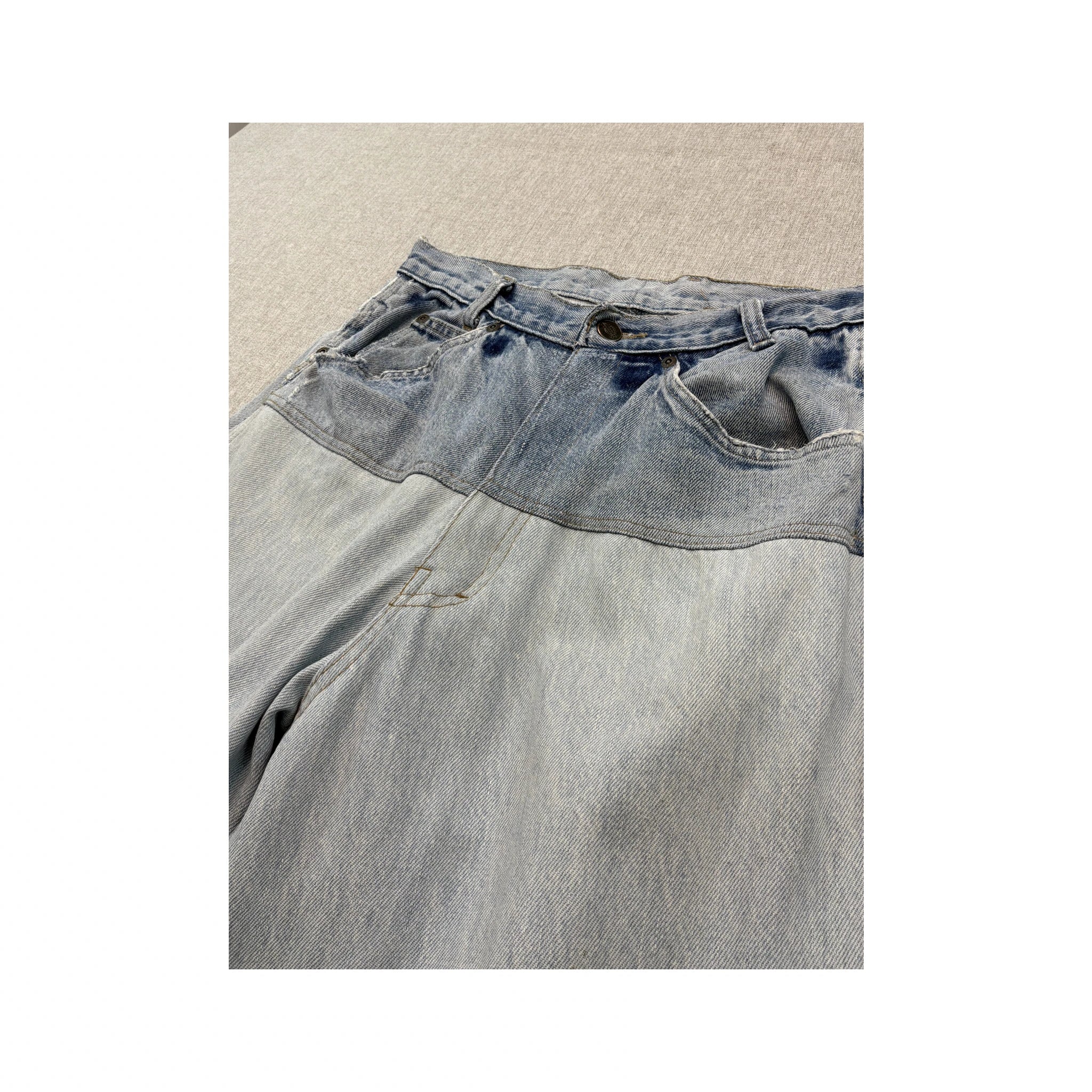 Calças de ganga de carpinteiro Dickies vintage Bicolores