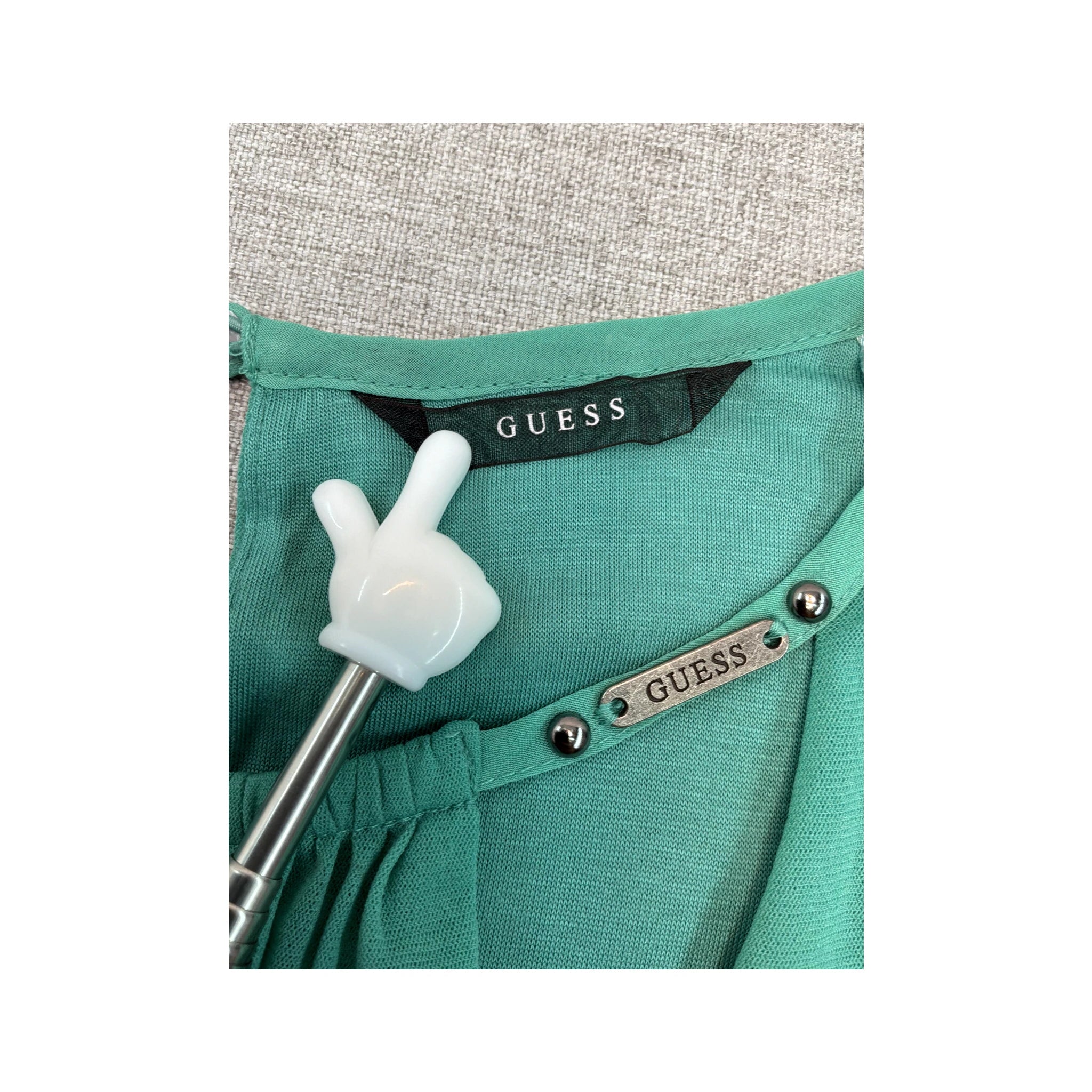 Guess Studded Neck Sleeveless Dress