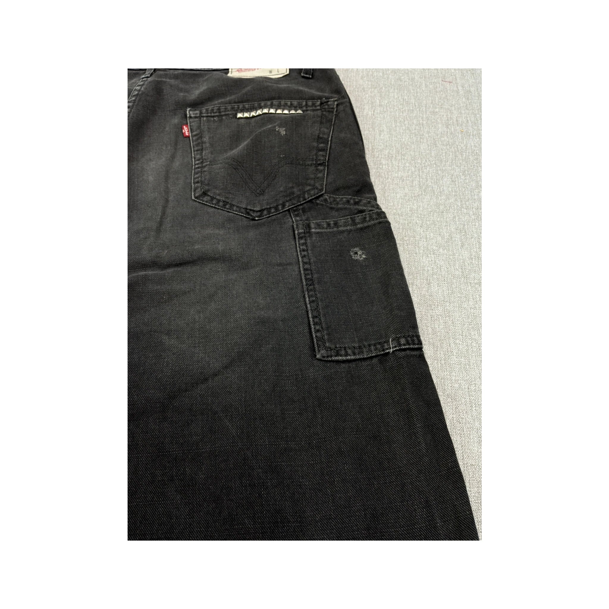 Levi's Studded Side Pocket Black Denim Jeans
