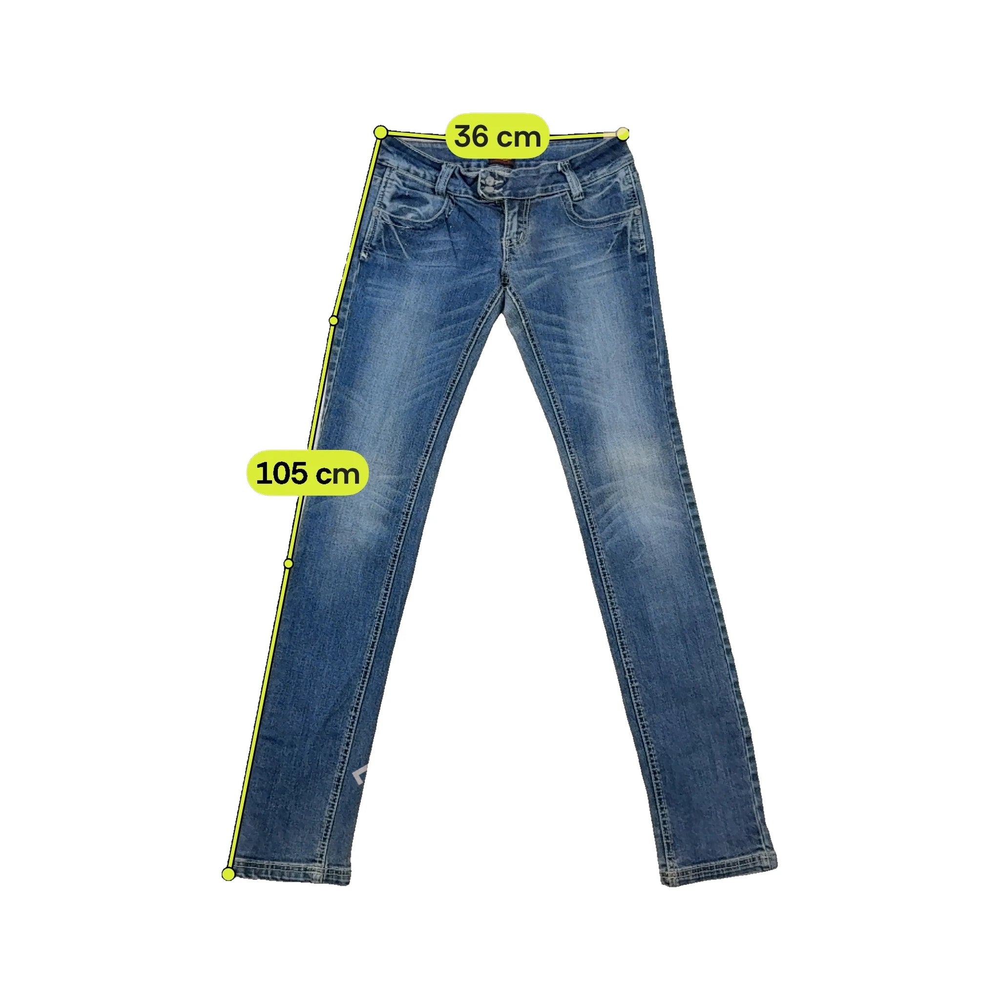 Von Dutch Originals Embroidered Pocket Stretch Cotton Jeans