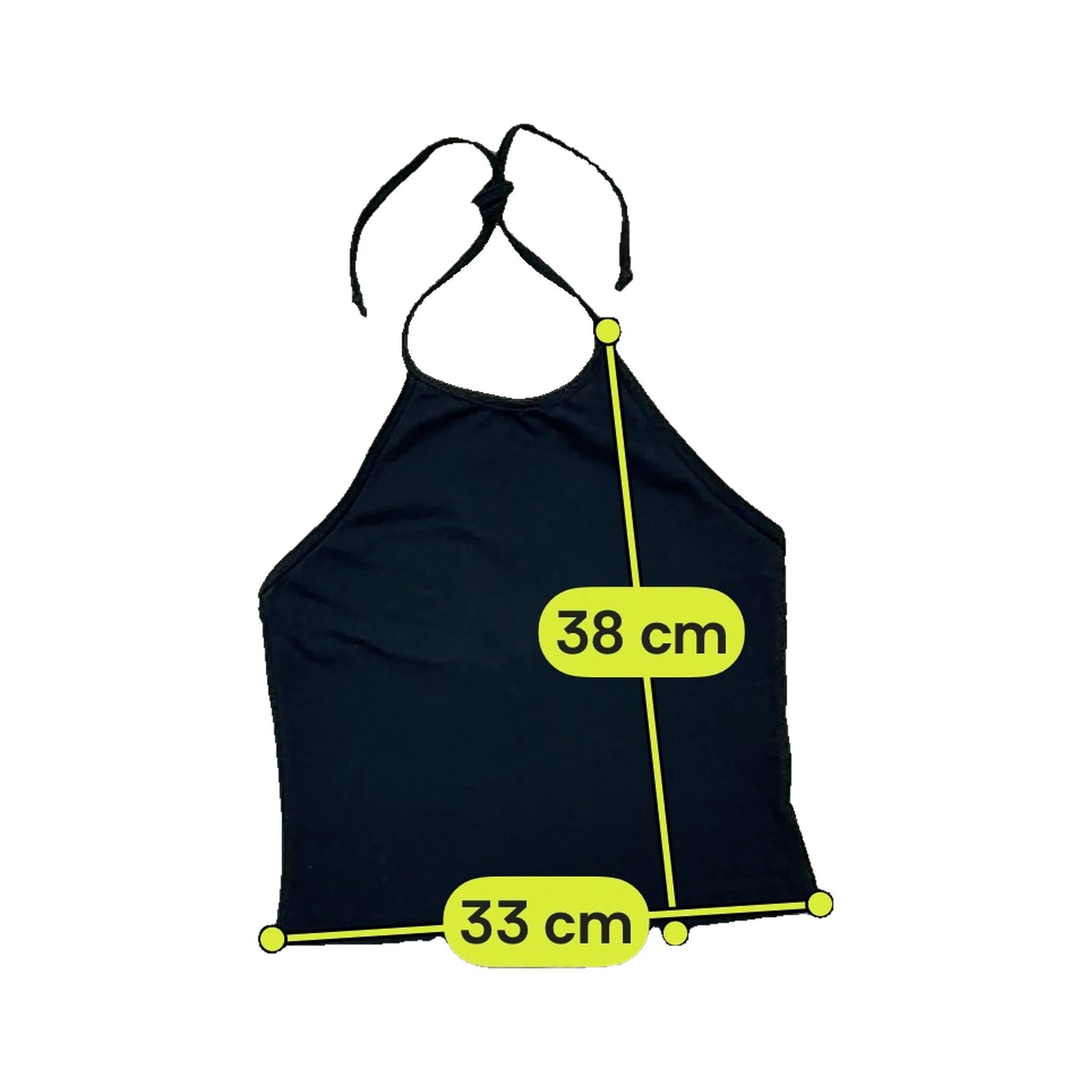 Américo Tavar Black Halter Tank Top