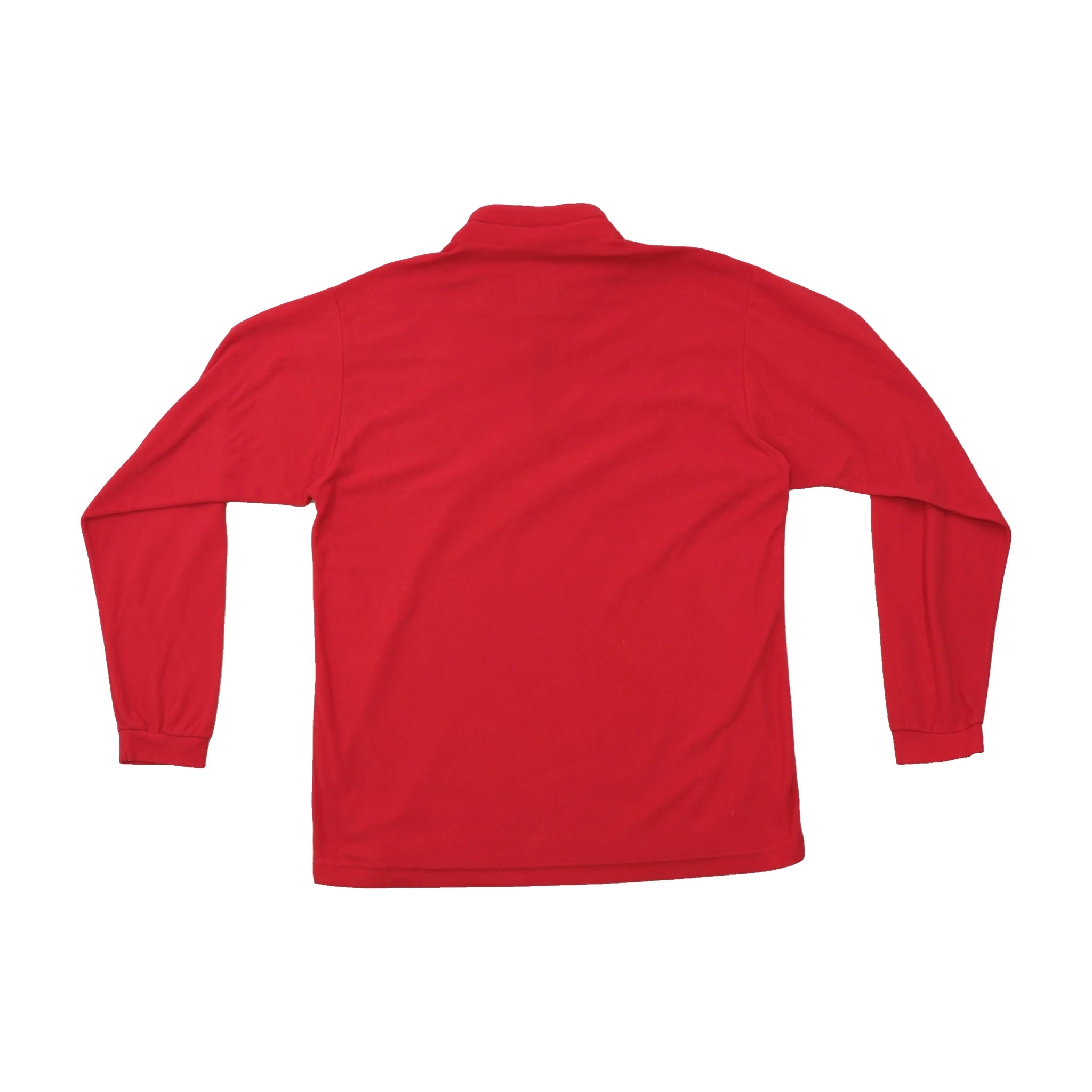 Camisola Polar Think Pink vermelha com Meio Fecho
