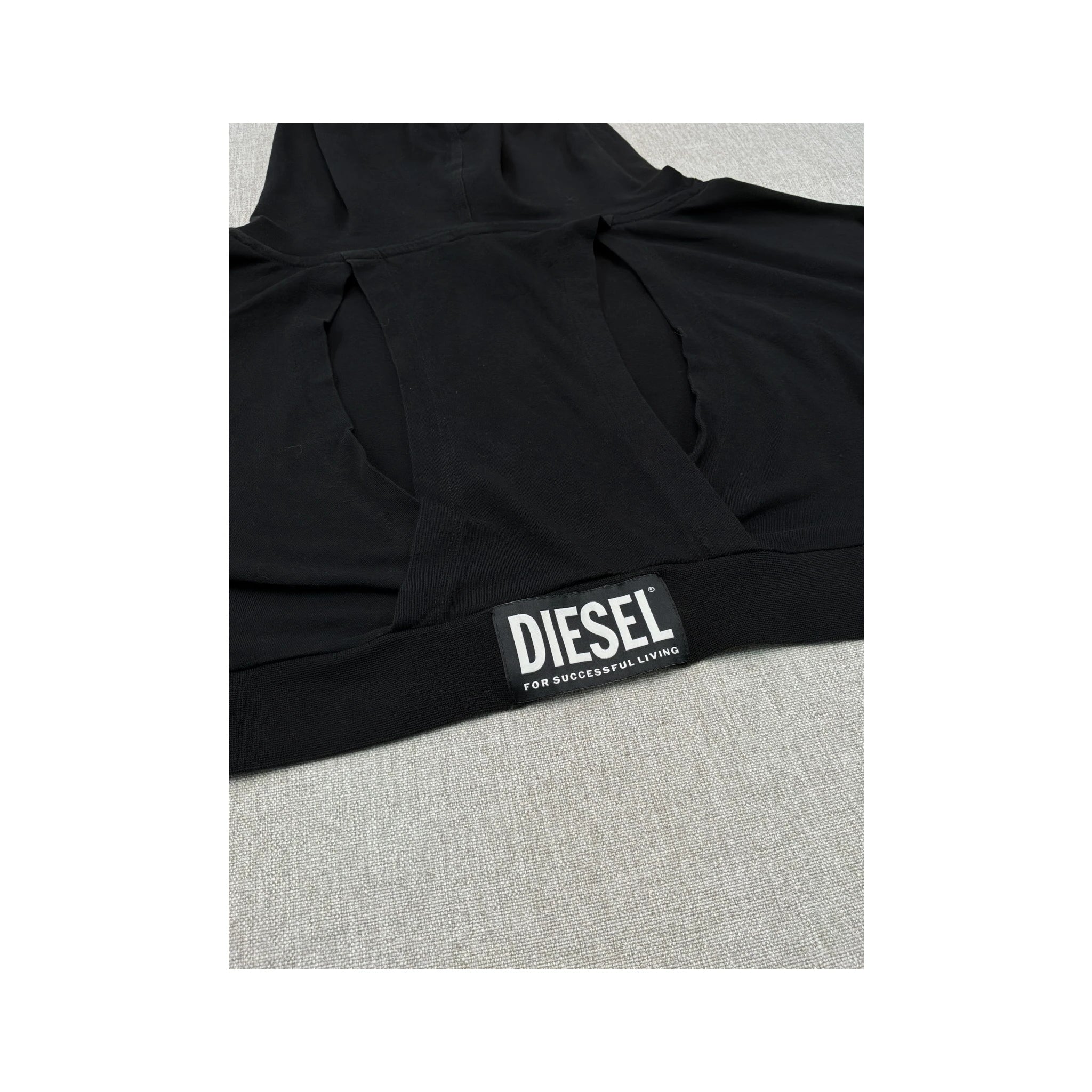 Diesel Cropped Logo Hoodie