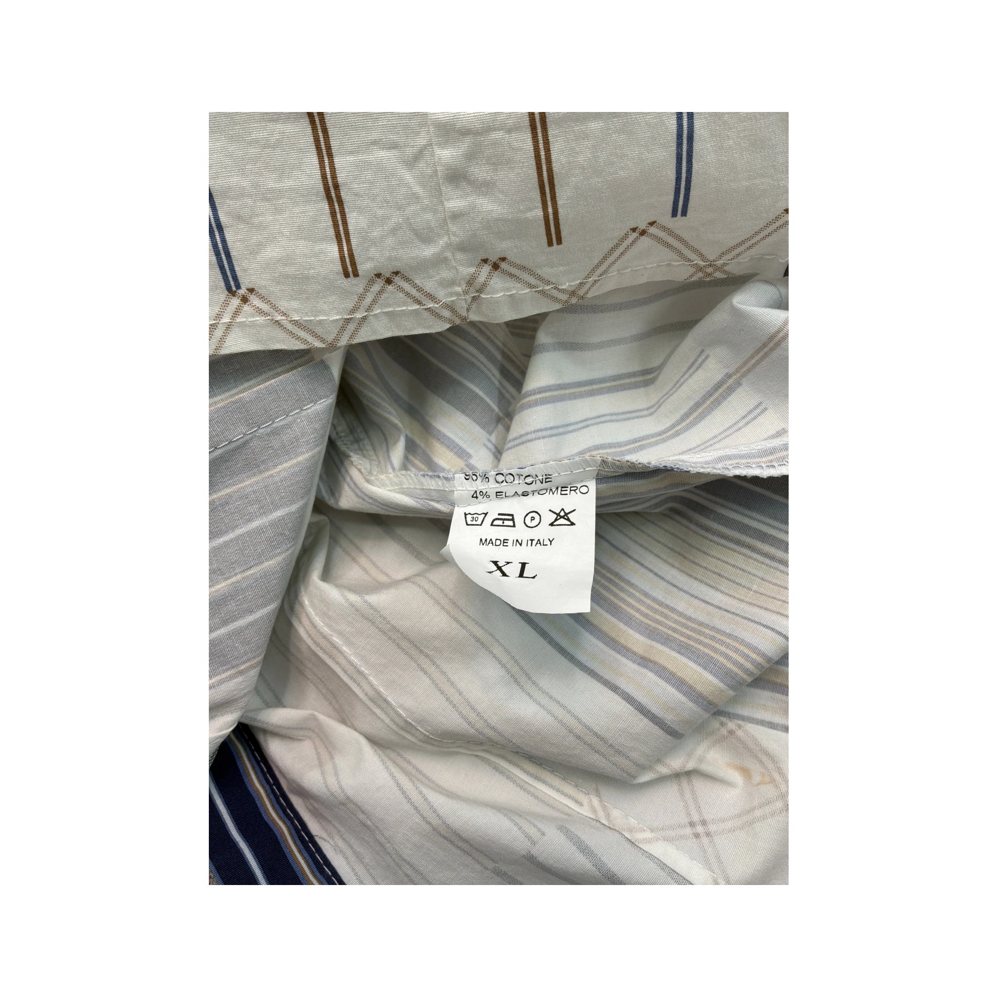 Giselle Patchwork Stripe Button Up Shirt