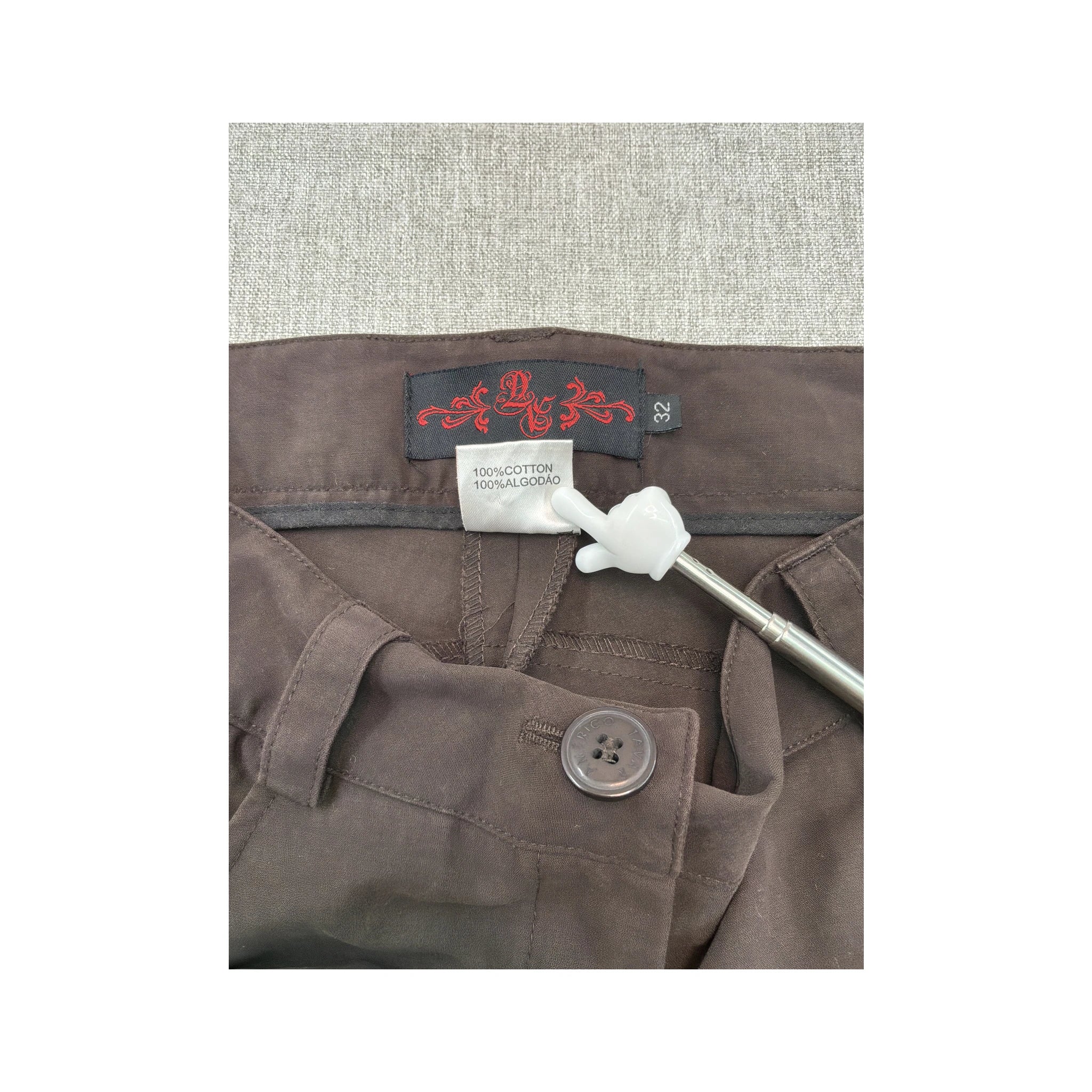 Americo Tavar Embroidered Lace-Up Cotton Pants