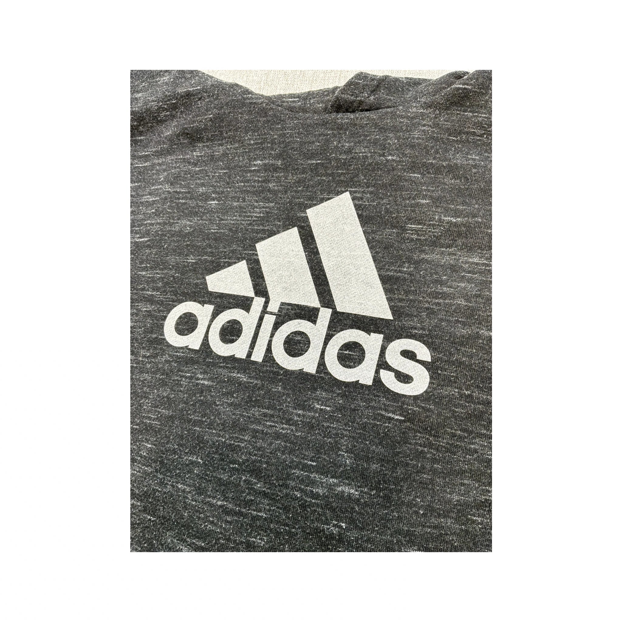 Adidas Logo Print Pullover Hoodie Sweater