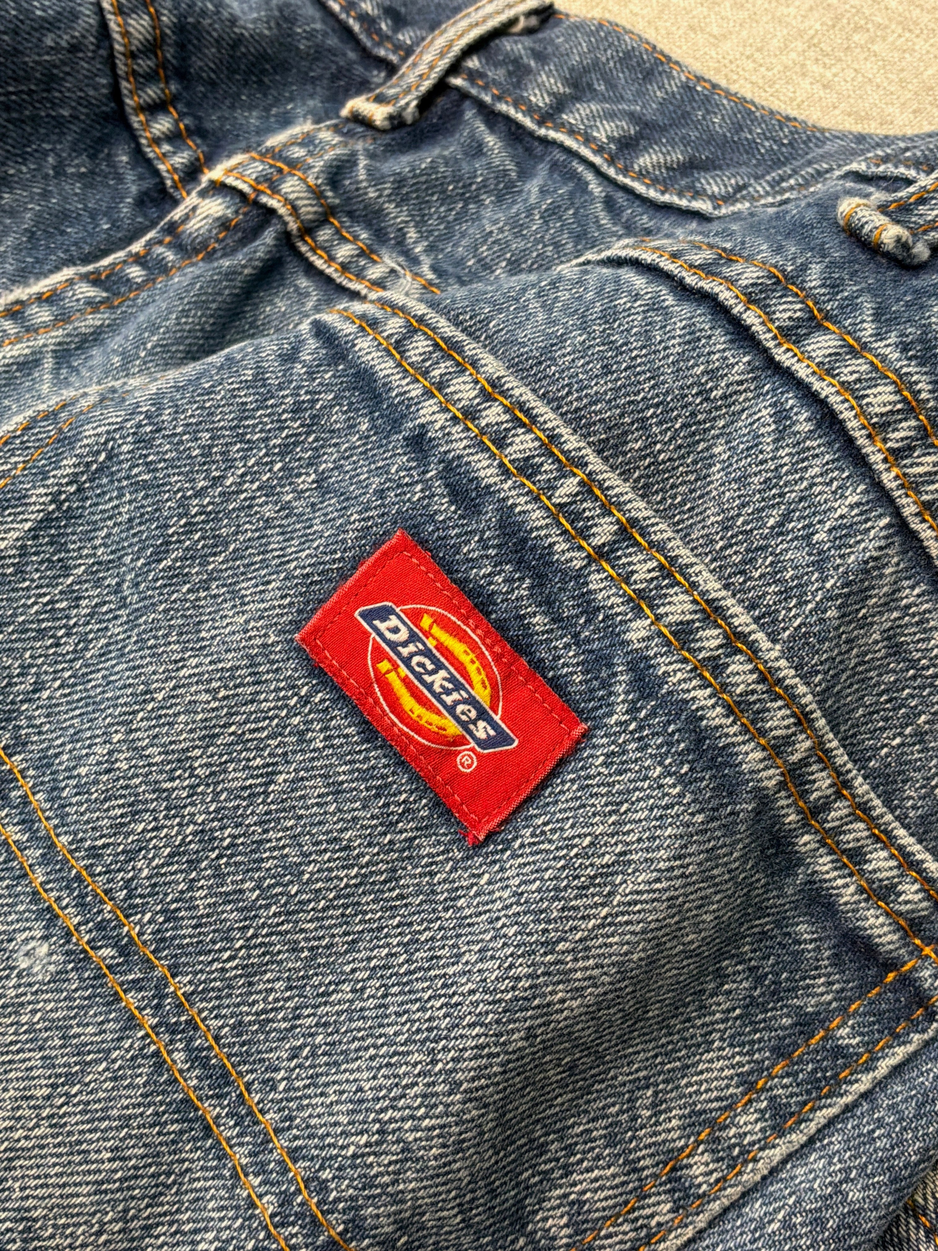 Calças de ganga Dickies em algodão de perna direita Desbotados