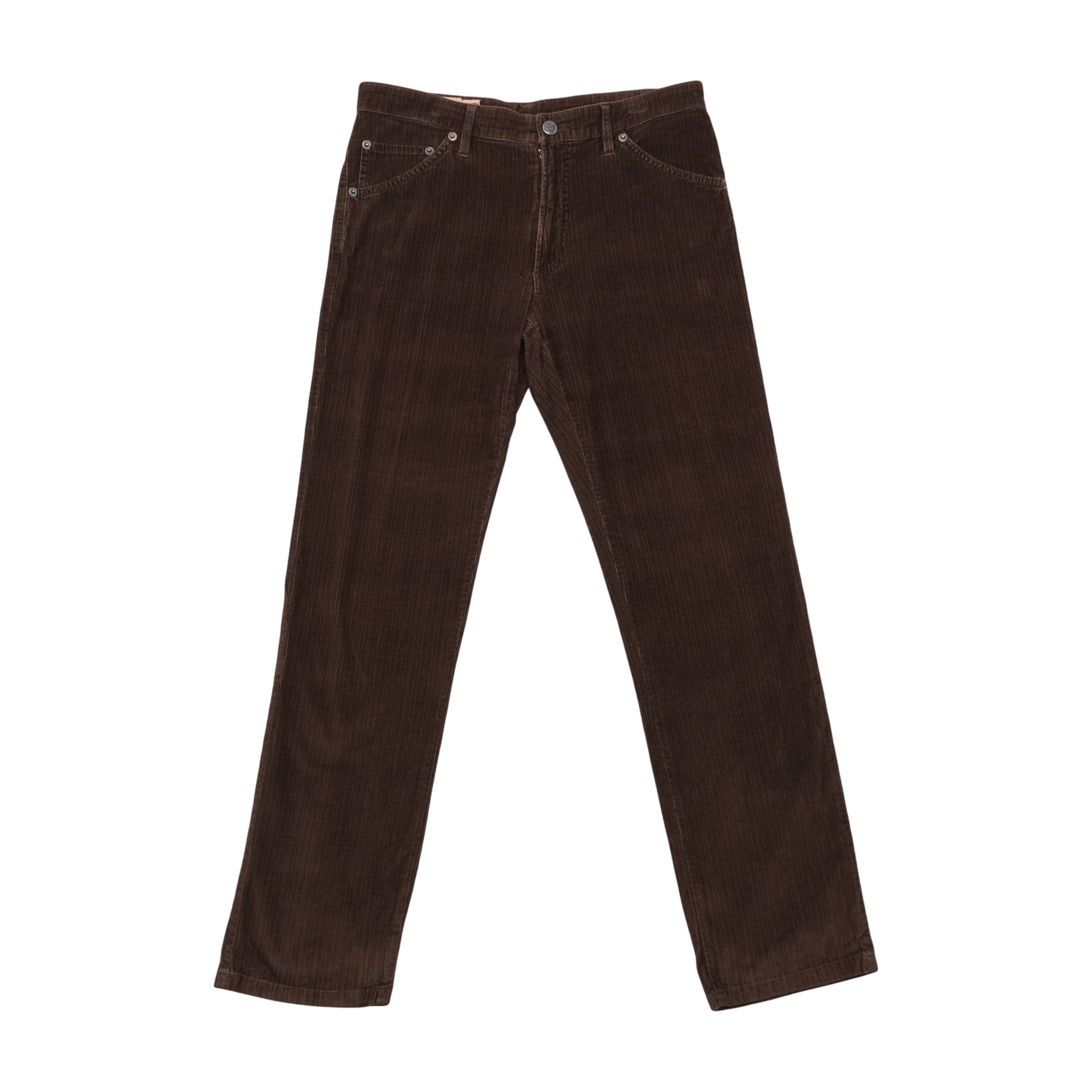 Marlboro Classics Brown Cotton Corduroy Straight Leg Pants