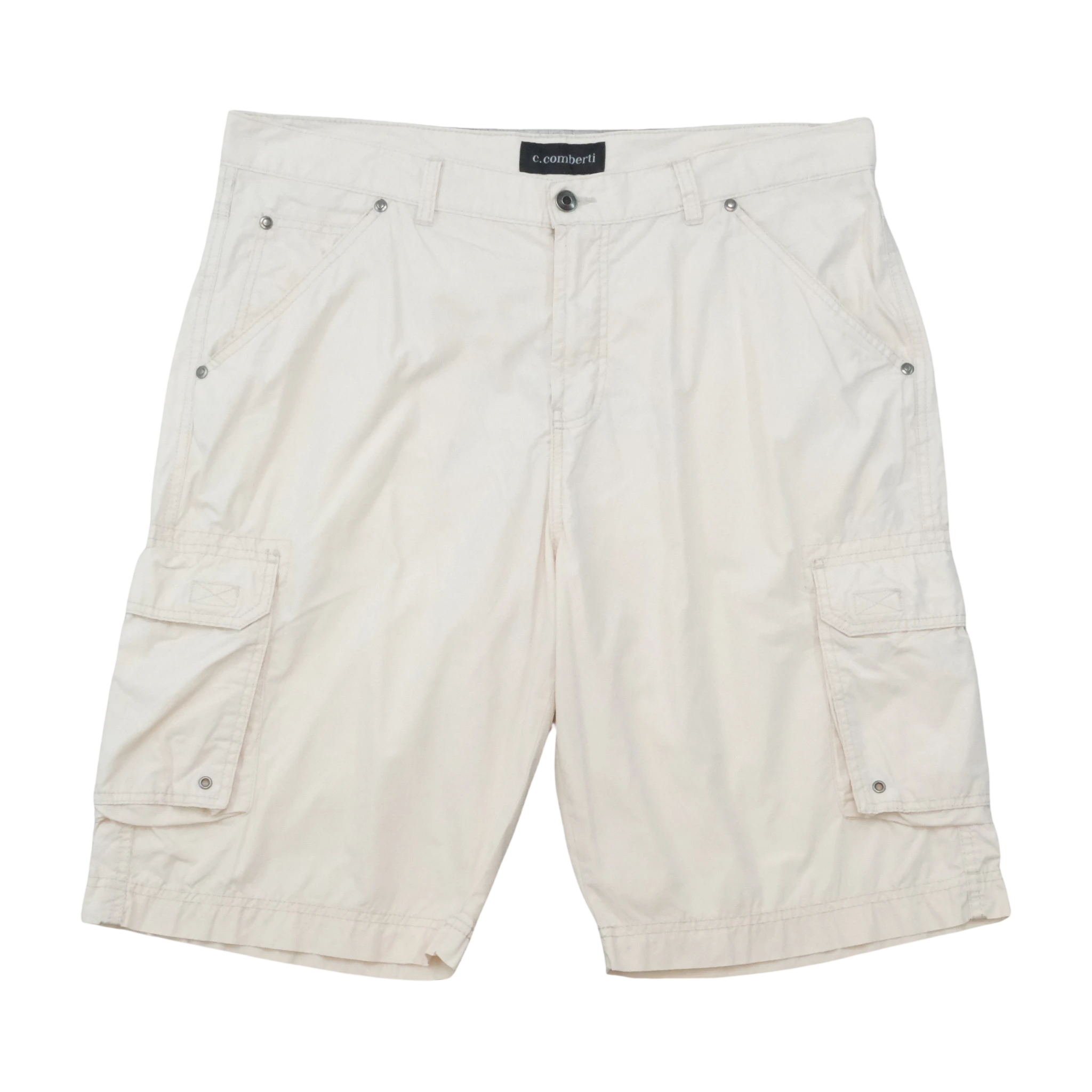 c. comberti Vintage Cotton Cargo Shorts