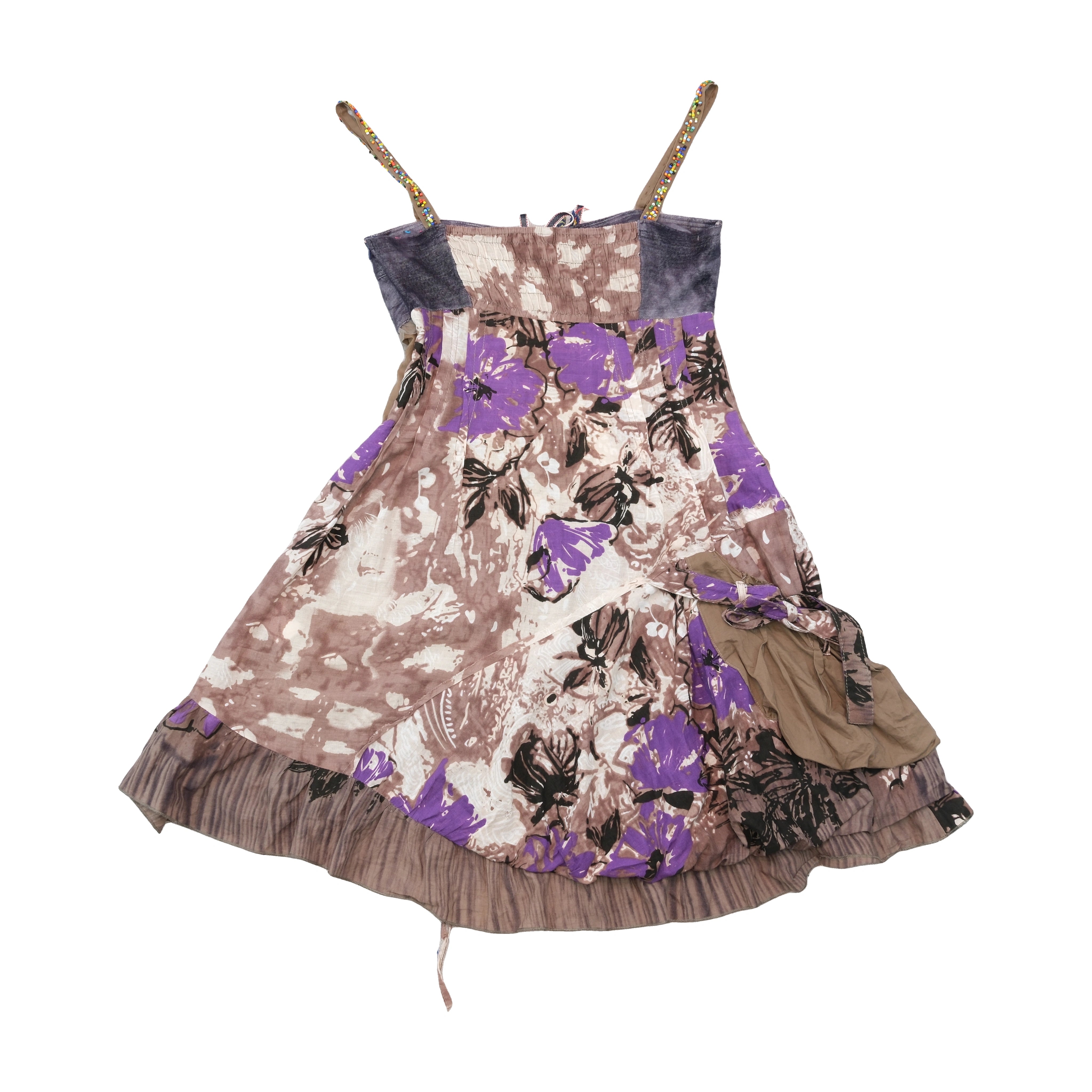Love & Me Embellished Floral Cotton Strappy Dress (repriced)