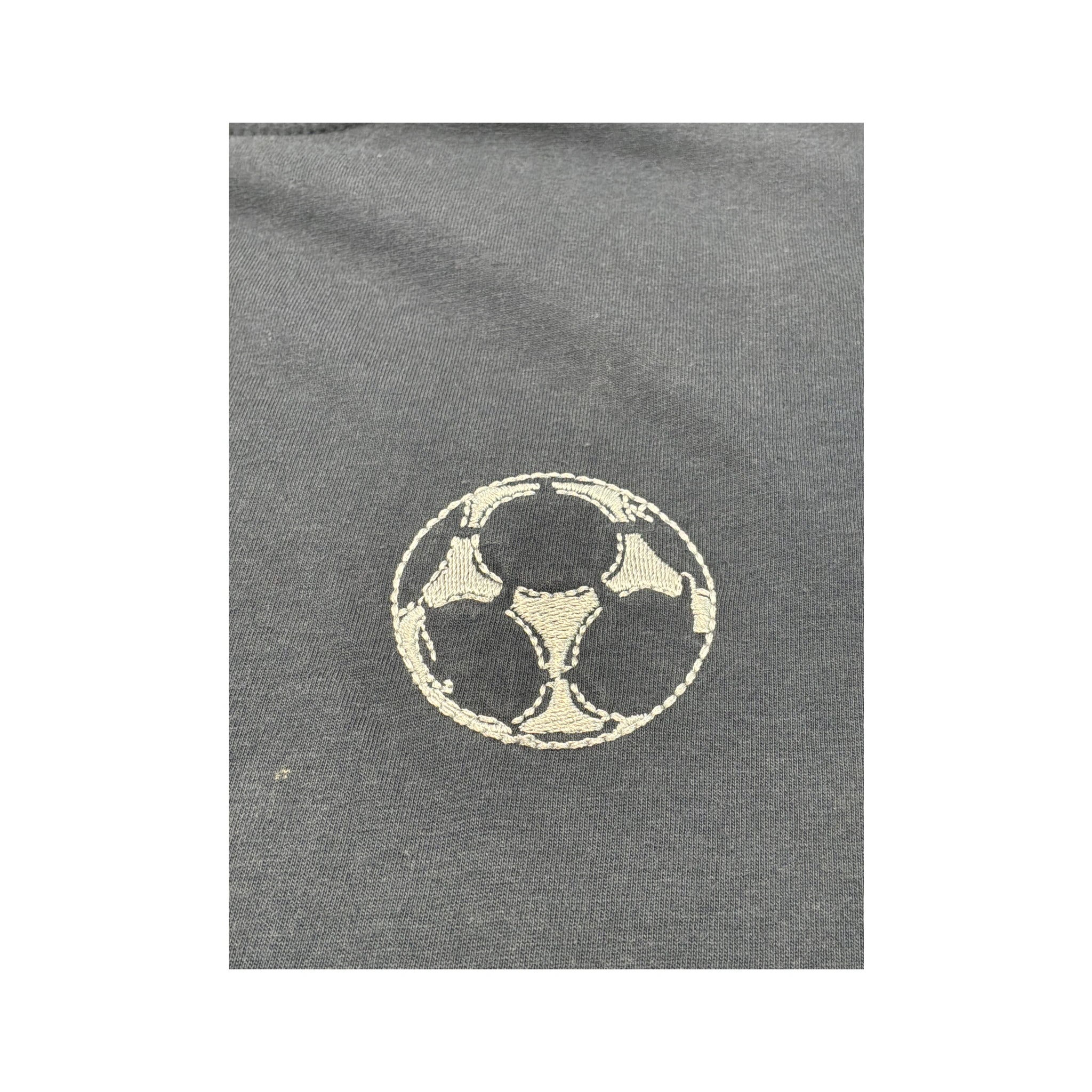 adidas Vintage Navy Cotton Soccer Graphic T-Shirt