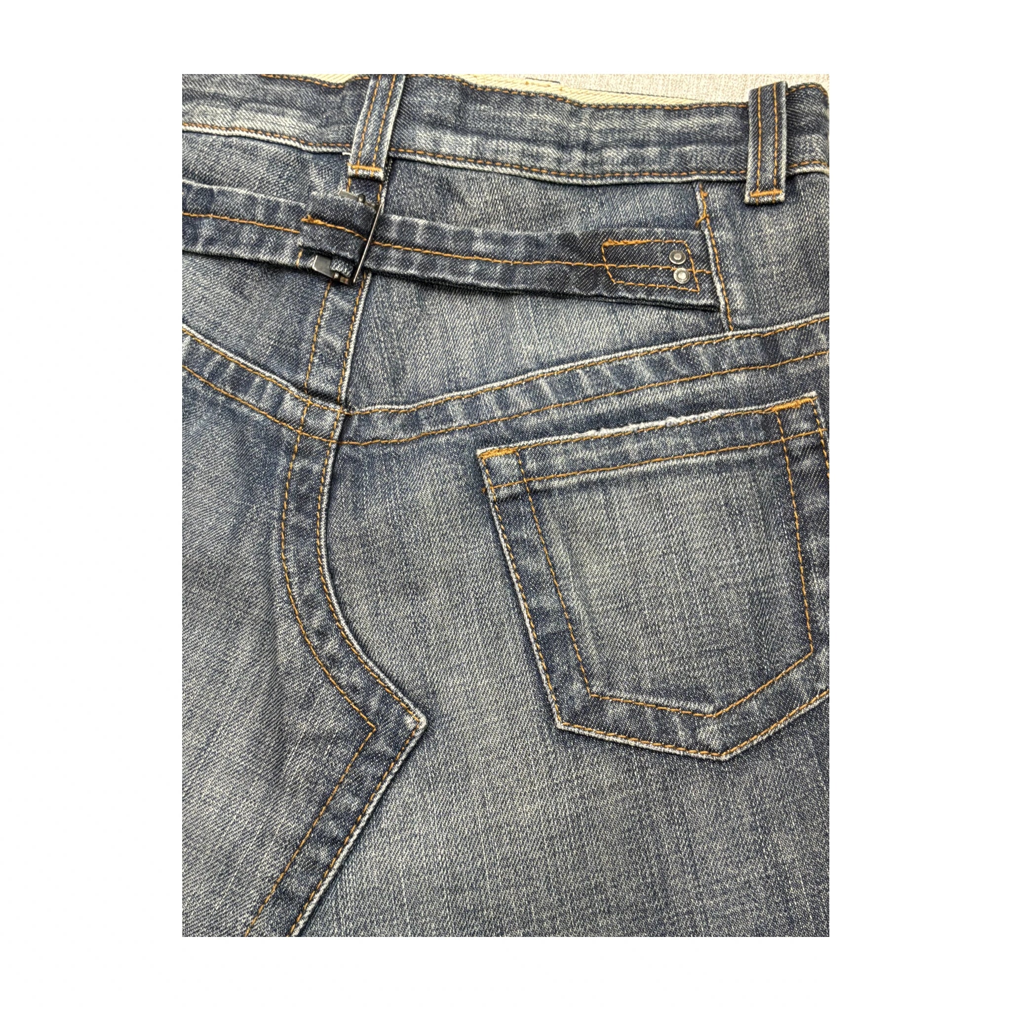Calvin Klein Jeans Blue Denim Mini Skirt