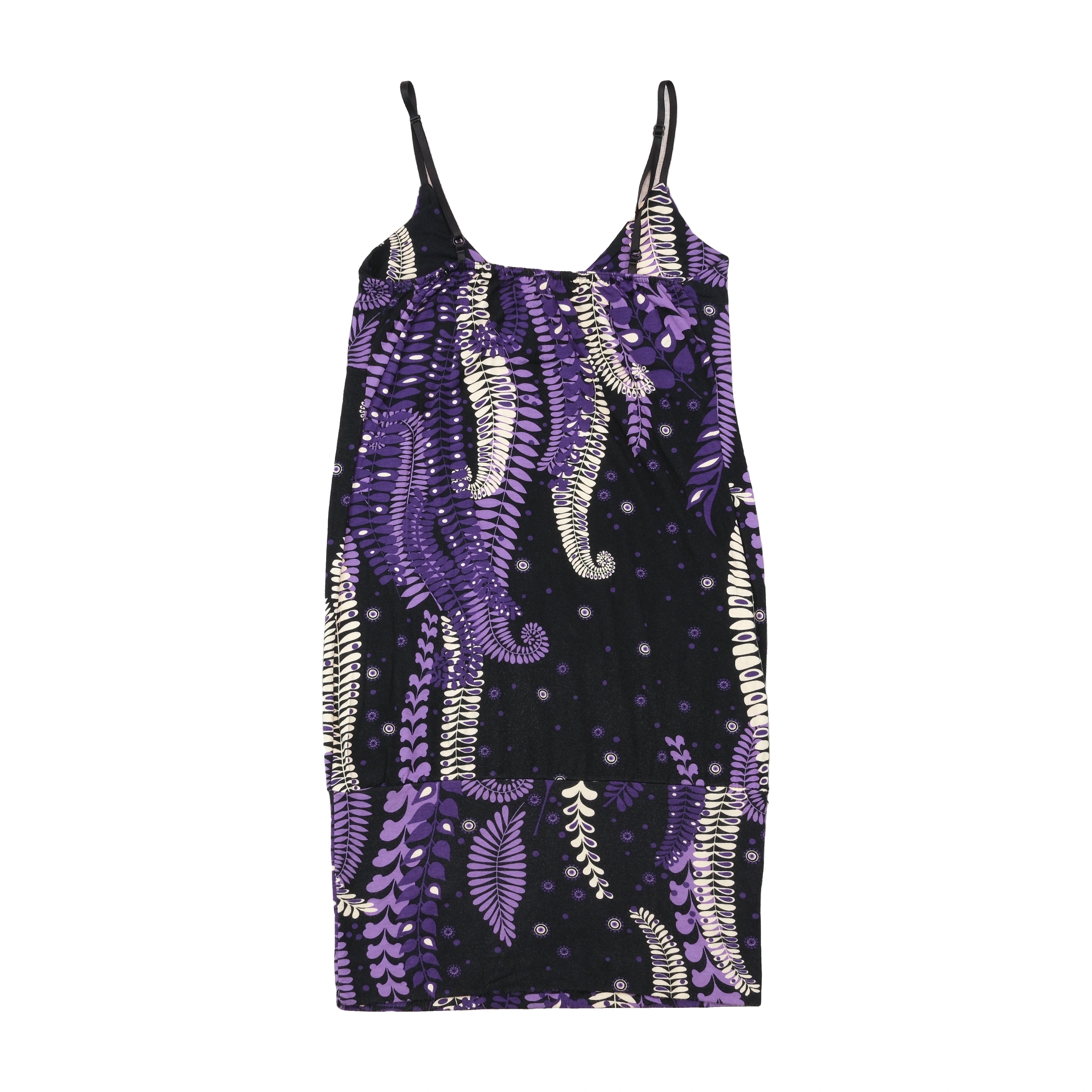 Baci & Abbracci Purple Abstract Floral Slip Dress