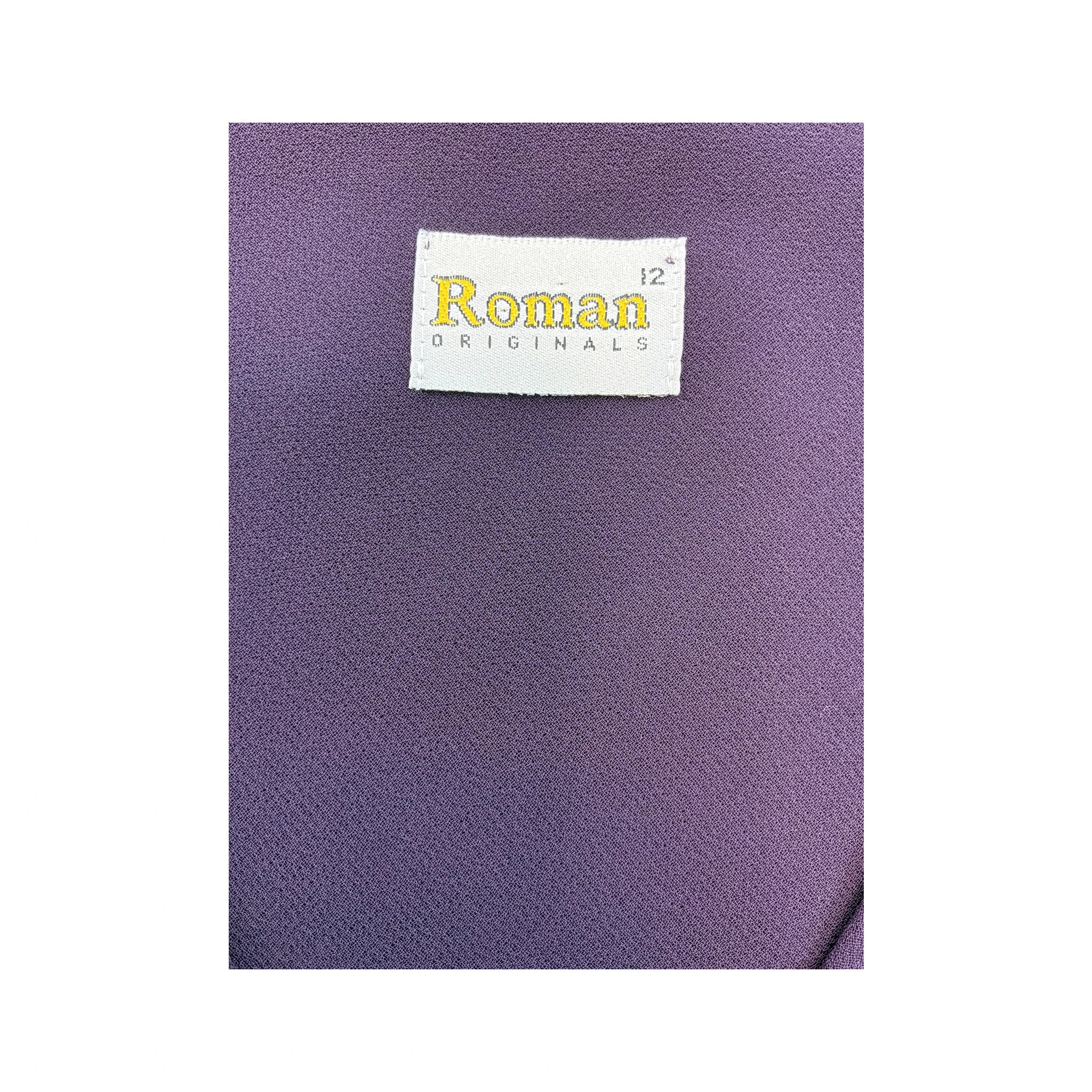 Blusa Roman Originals com decote em V e Folhos em Cascata